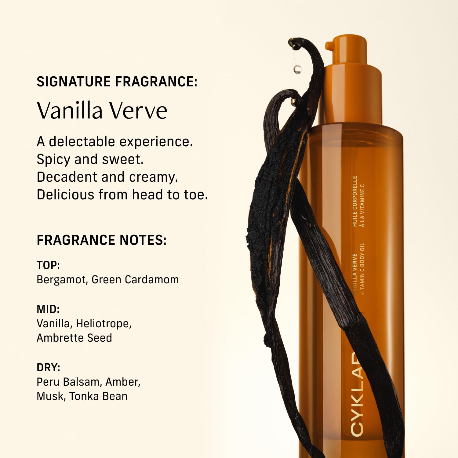 CYKLAR Vitamin C Body Oil for Women and Men. Moisturizing Vanilla Verve Scented Body Serum for Glowing Skin. Nourishing CYKLAR buy supplements canada
