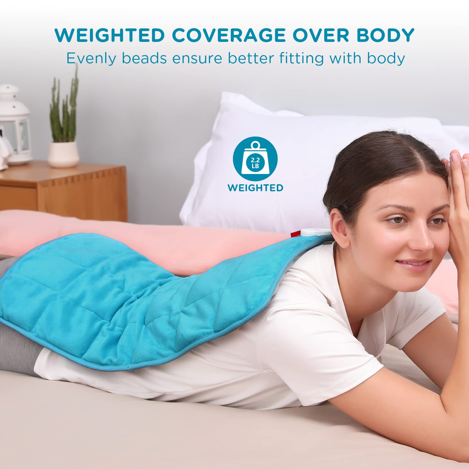 Comfytemp Weighted Heating Pad for Back Pain Relief, FSA/HSA Eligible 2.2lb Electric Heating Comfytemp buy supplements canada