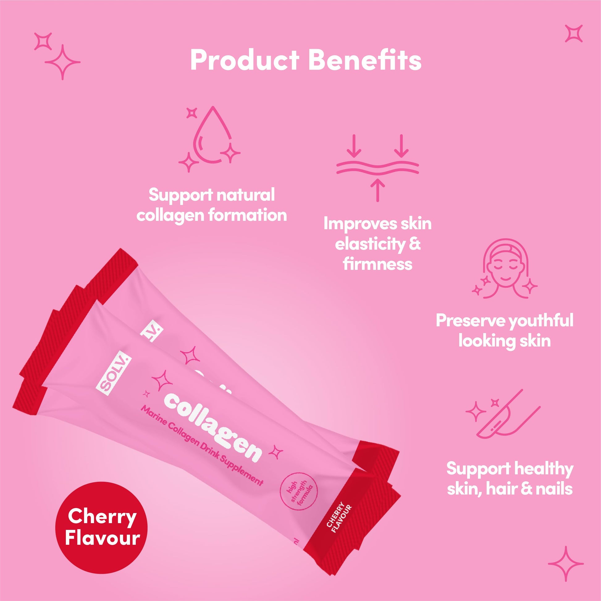 Solv Liquid 8000mg Marine Collagen Peptide Beauty Supplement Gel 14x15ml Sachets High Strength Great Tasting VIT C Biotin SOLV buy supplements canada