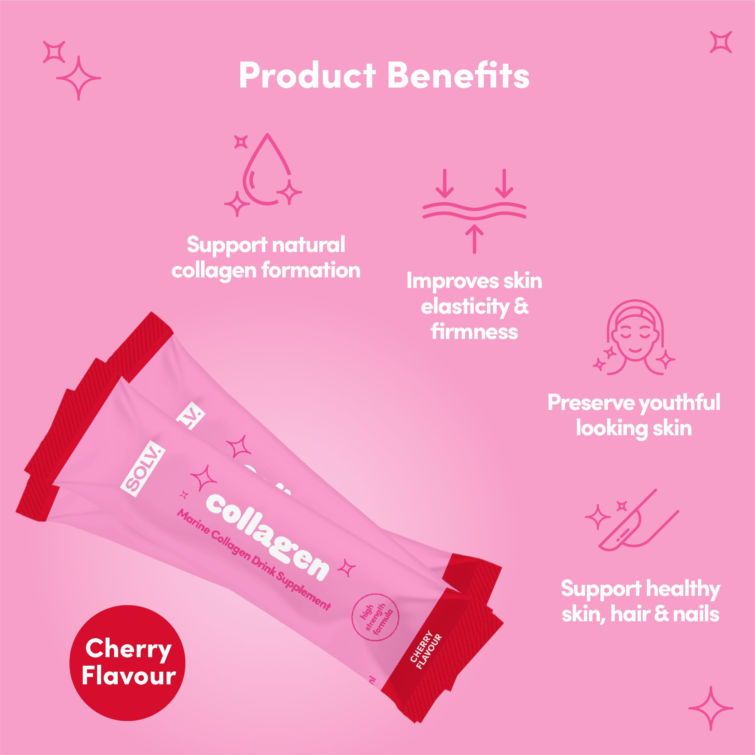 Solv Liquid 8000mg Marine Collagen Peptide Beauty Supplement Gel 14x15ml Sachets High Strength Great Tasting VIT C Biotin SOLV buy supplements canada