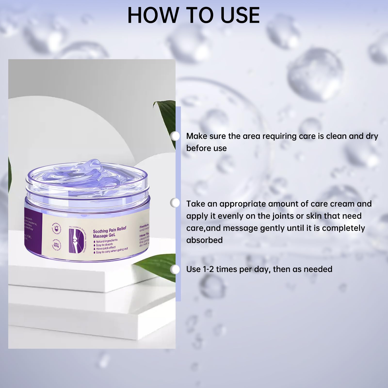 2PCS Kresin Joint Pain Gel Purple Gel,Soothing Pain Relief MassageGel,Purple Joint Repair Cream,Effective Soothesfor Back, Neck, Hands, and Feet MEIEGOU buy supplements canada