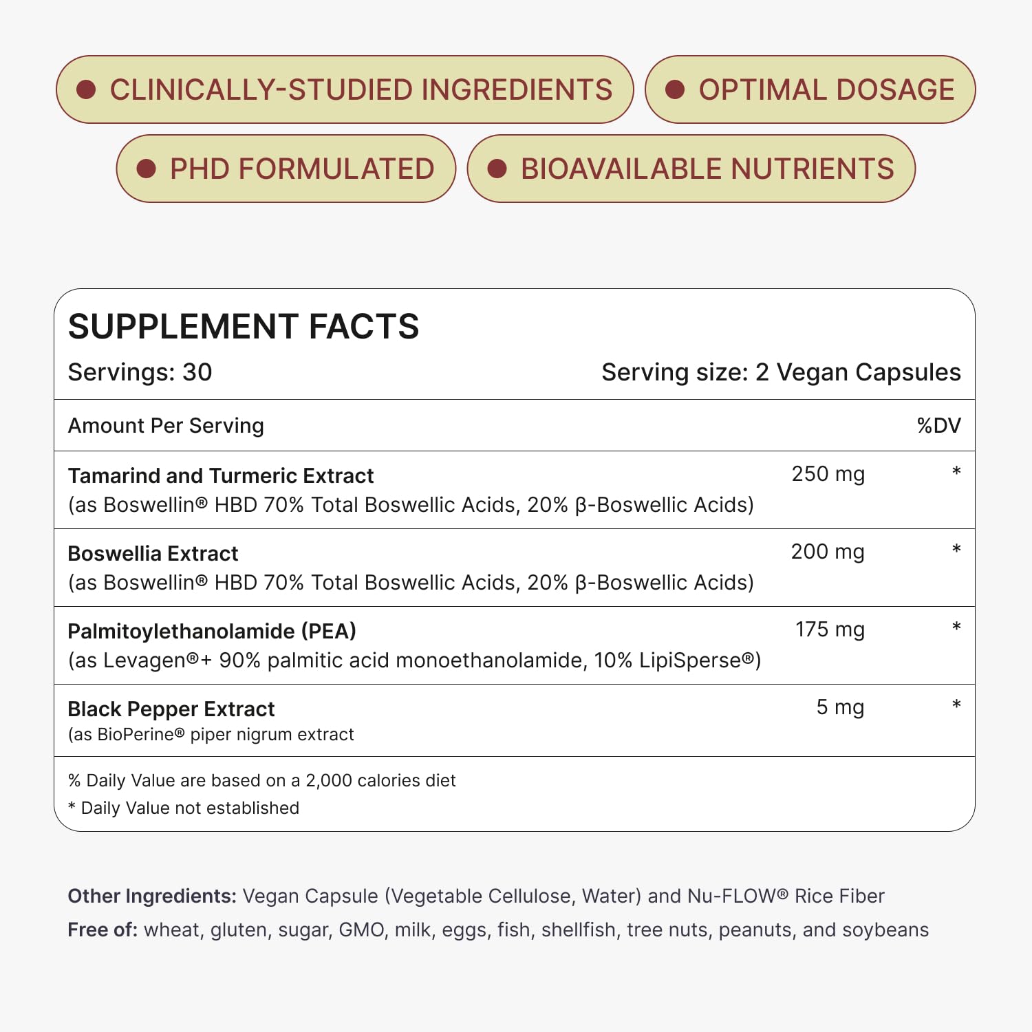 MOVE Fast Acting Joint Supplements | Tamaflex® Turmeric & Tamarind, Levagen®+ PEA Palmitoylethanolamide, Boswellia Serrata, Bioperine® Black Pepper Extract | Joint Support & Mobility | 60 Vegan Caps Ready To buy supplements canada