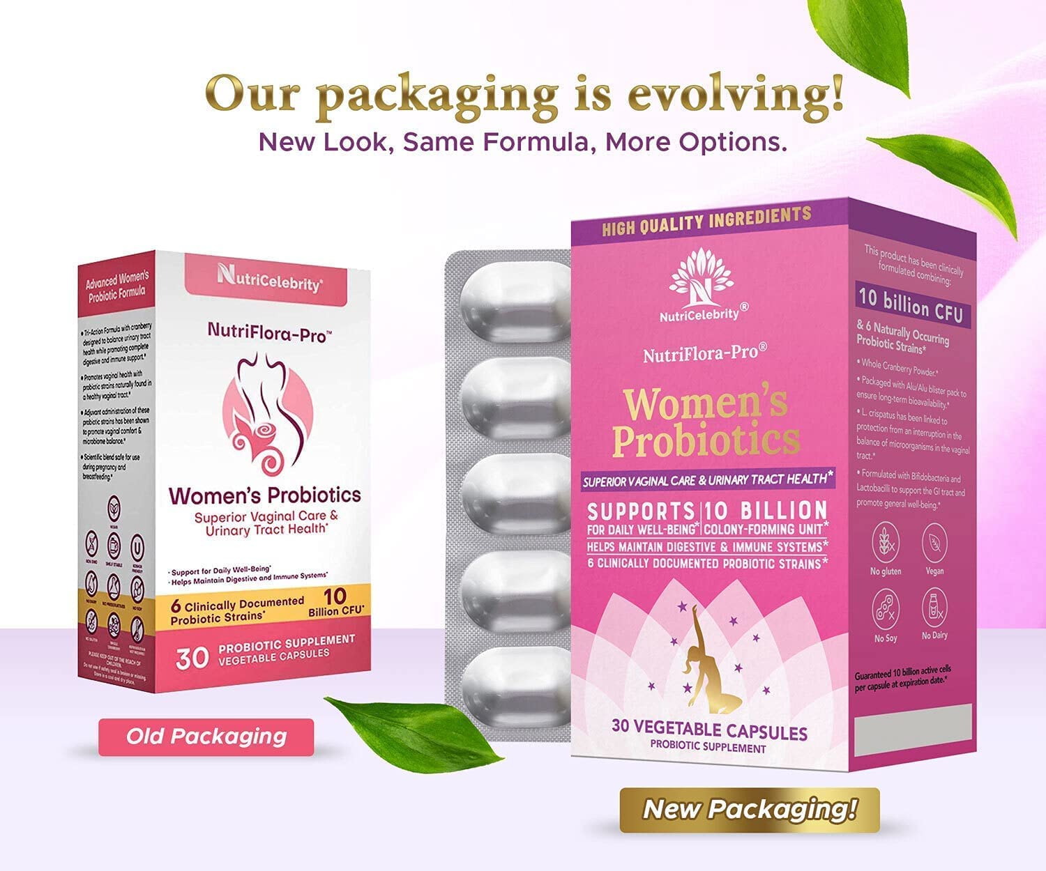 NutriCelebrity NutriFlora-Pro Probiotics for Women, Vaginal, Urinary Health, Immune System Digestive Nutricelebrity buy supplements canada