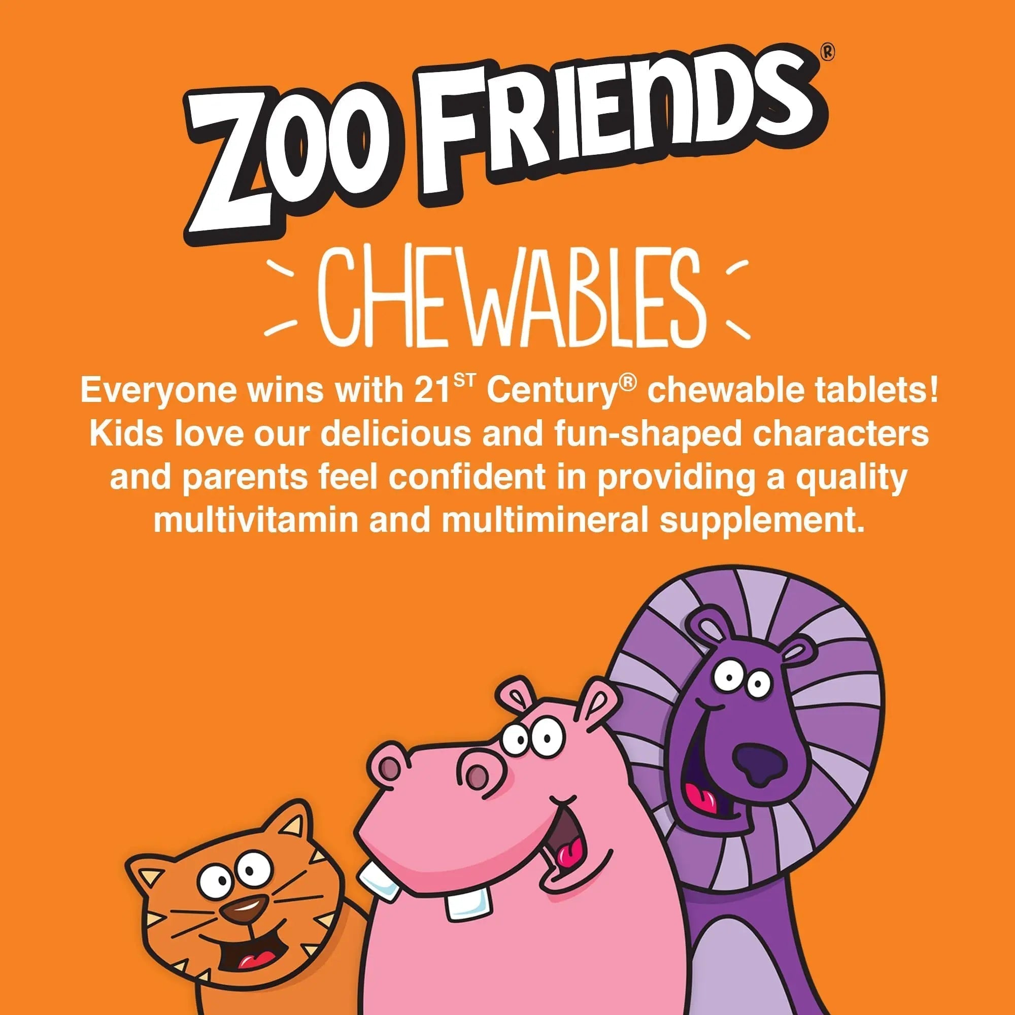 21st Century Zoo Friends with Extra C Chewable Tablets, 60 Count 21st Century buy supplements canada
