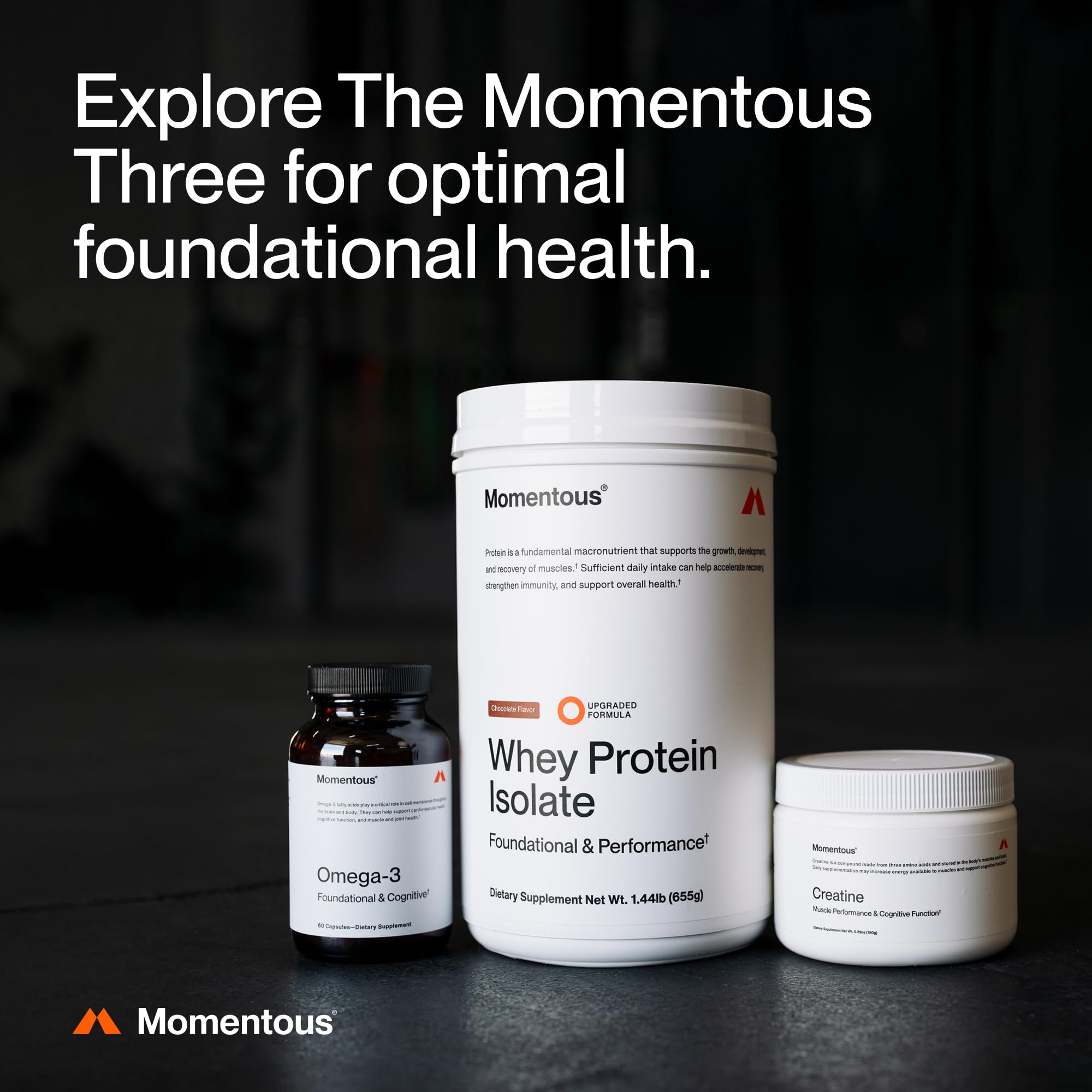 Momentous Creatine Monohydrate Powder - Creatine Powder - Supports Strength, Lean Muscle, & Recovery for Men & Women - NSF Certified for Sport - 5 g per Serving - 30 Servings Momentous buy supplements canada