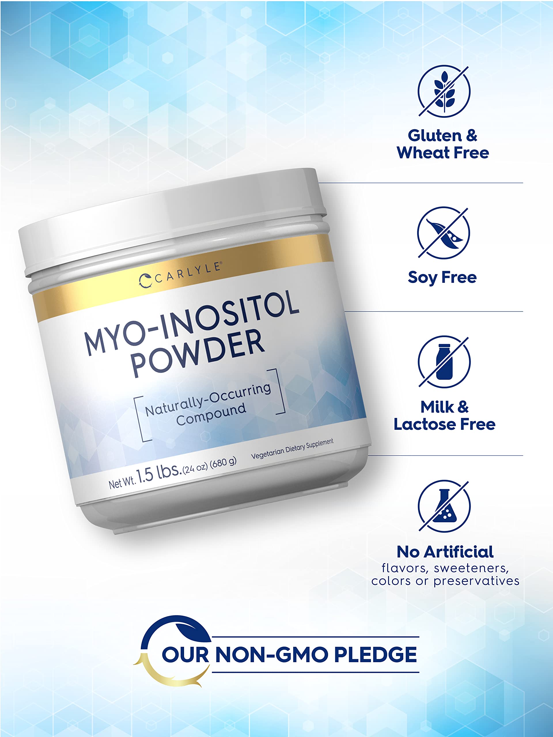 Carlyle Myo-Inositol Powder Supplement | 1.5 lbs | Naturally Occuring Compound Carlyle buy supplements canada