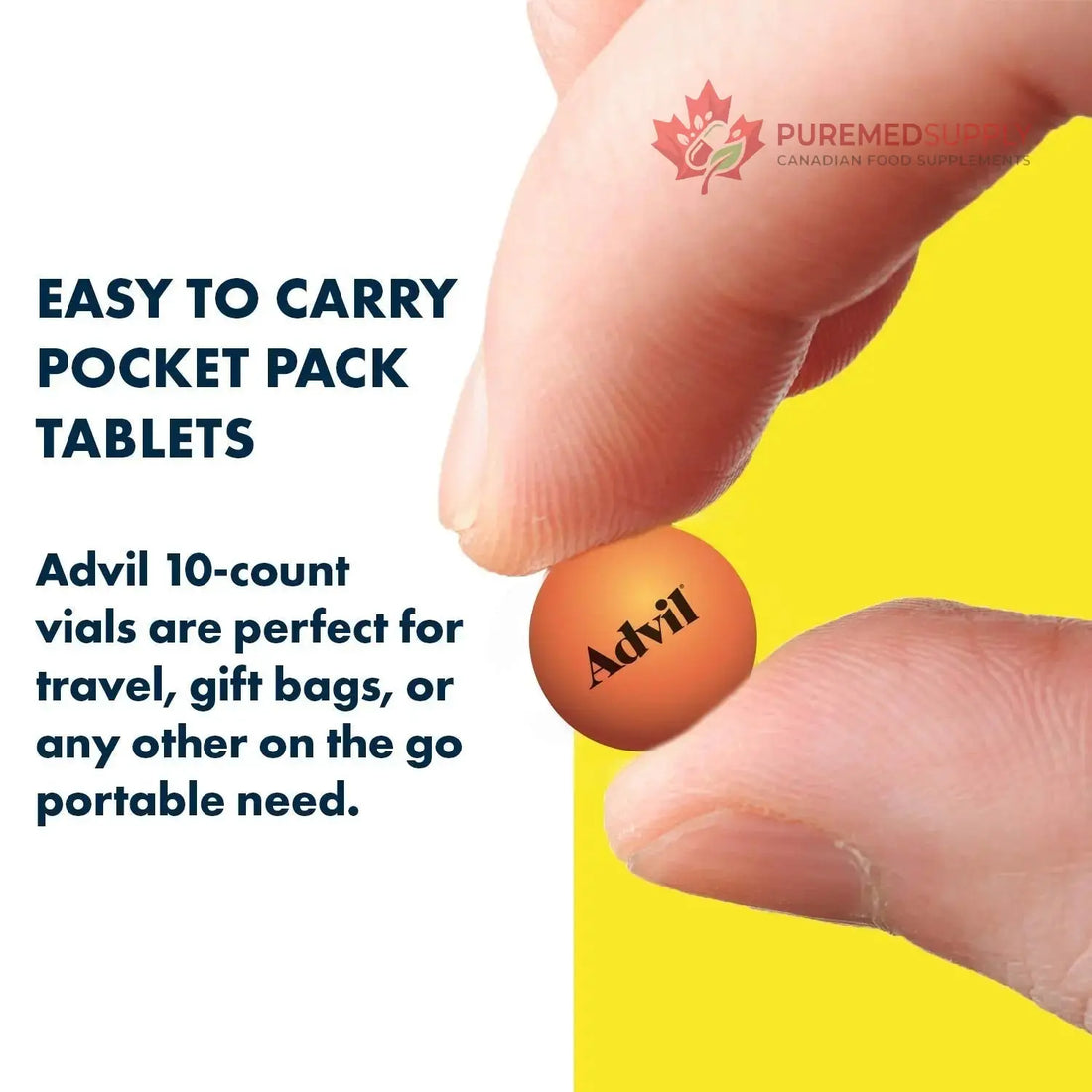 Advil 200 mg Tablets Pocket Pack 10 ea (Pack of 6) Advil buy supplements canada