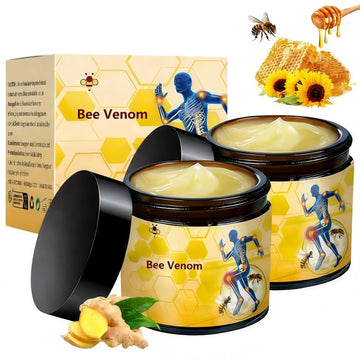 2 Pcs Bee Venom Cream, Professional Bee Venom Cream, Natural Joint Gel, for Neck,Waist,Back Hand Feet and Leg LinTsing buy supplements canada