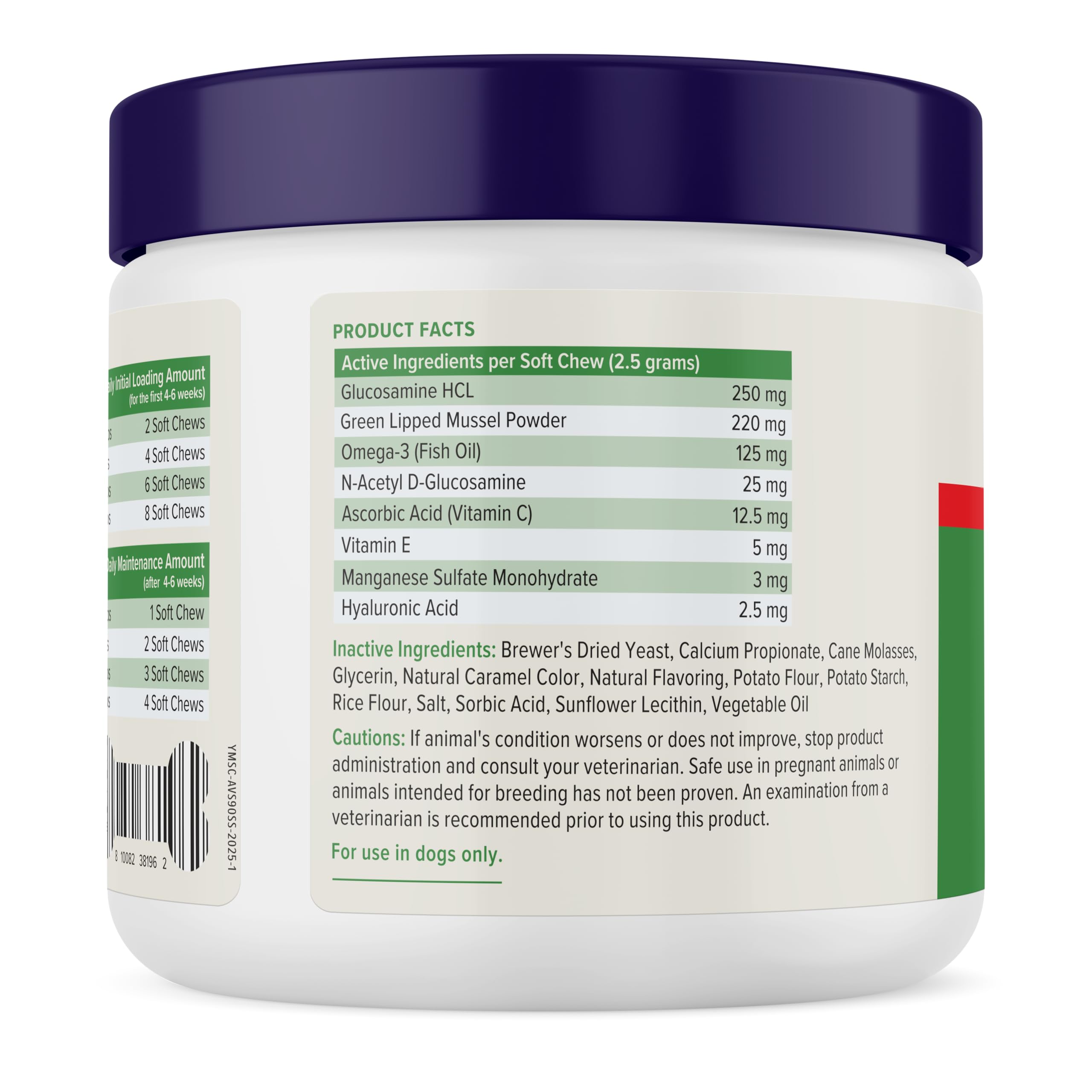 Yumove Hip & Joint Supplement for Dogs with Glucosamine, Hyaluronic Acid, Green Lipped Mussel & Omega 3 Joint Supplement - Regular or Advanced Strength (90 Count, Advanced Vet Strength Soft Chews) YuMOVE buy supplements canada