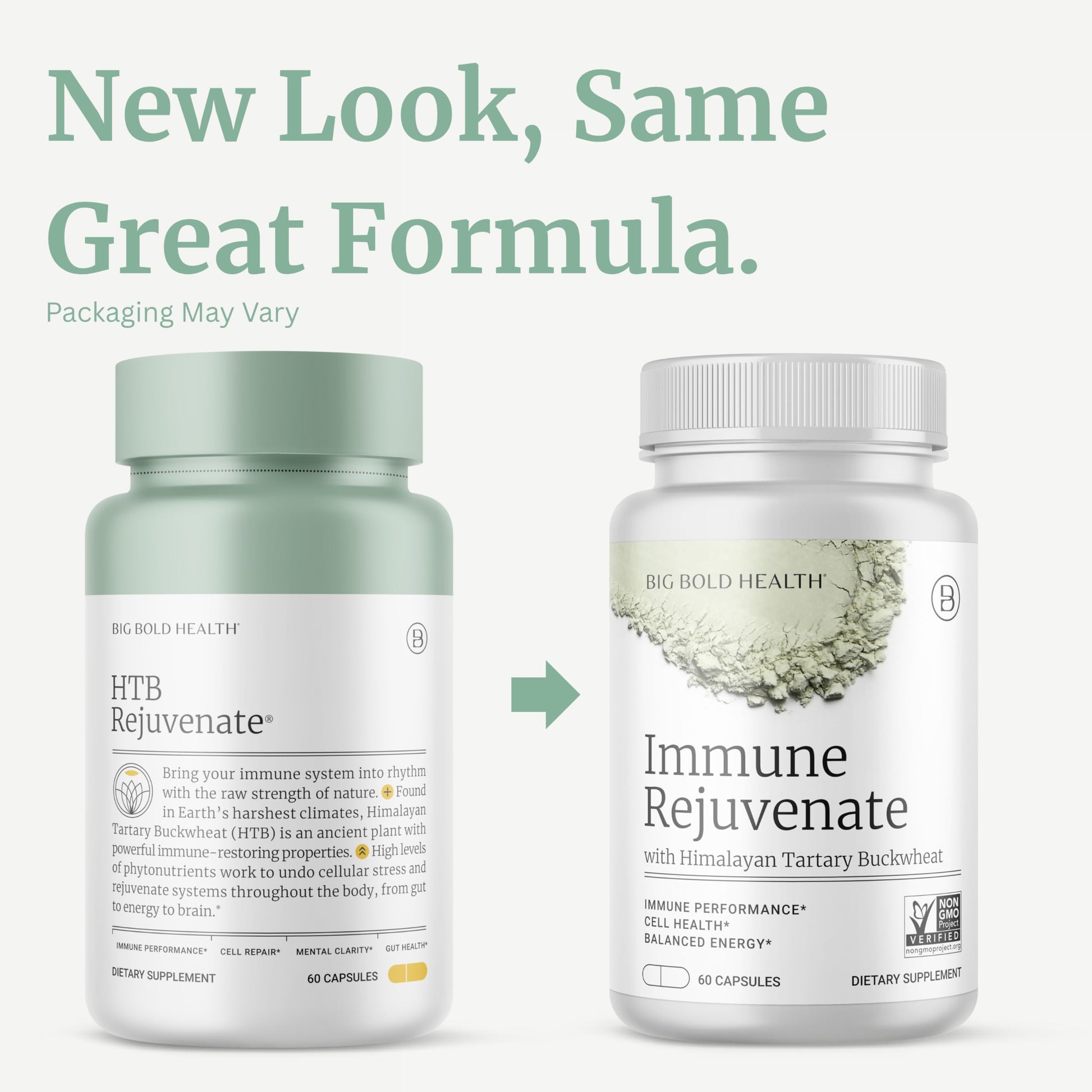 BIG BOLD HEALTH HTB Immune Rejuvenate - Polyphenols Supplement for Immune Support with Himalayan Tartary Buckwheat - Gluten Free, Dairy Free, Non-GMO Formula - 60 Vegetarian Capsules BIG BOLD HEALTH buy supplements canada