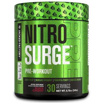 NITROSURGE Pre Workout Supplement - Endless Energy, Instant Strength Gains Jacked Factory buy supplements canada