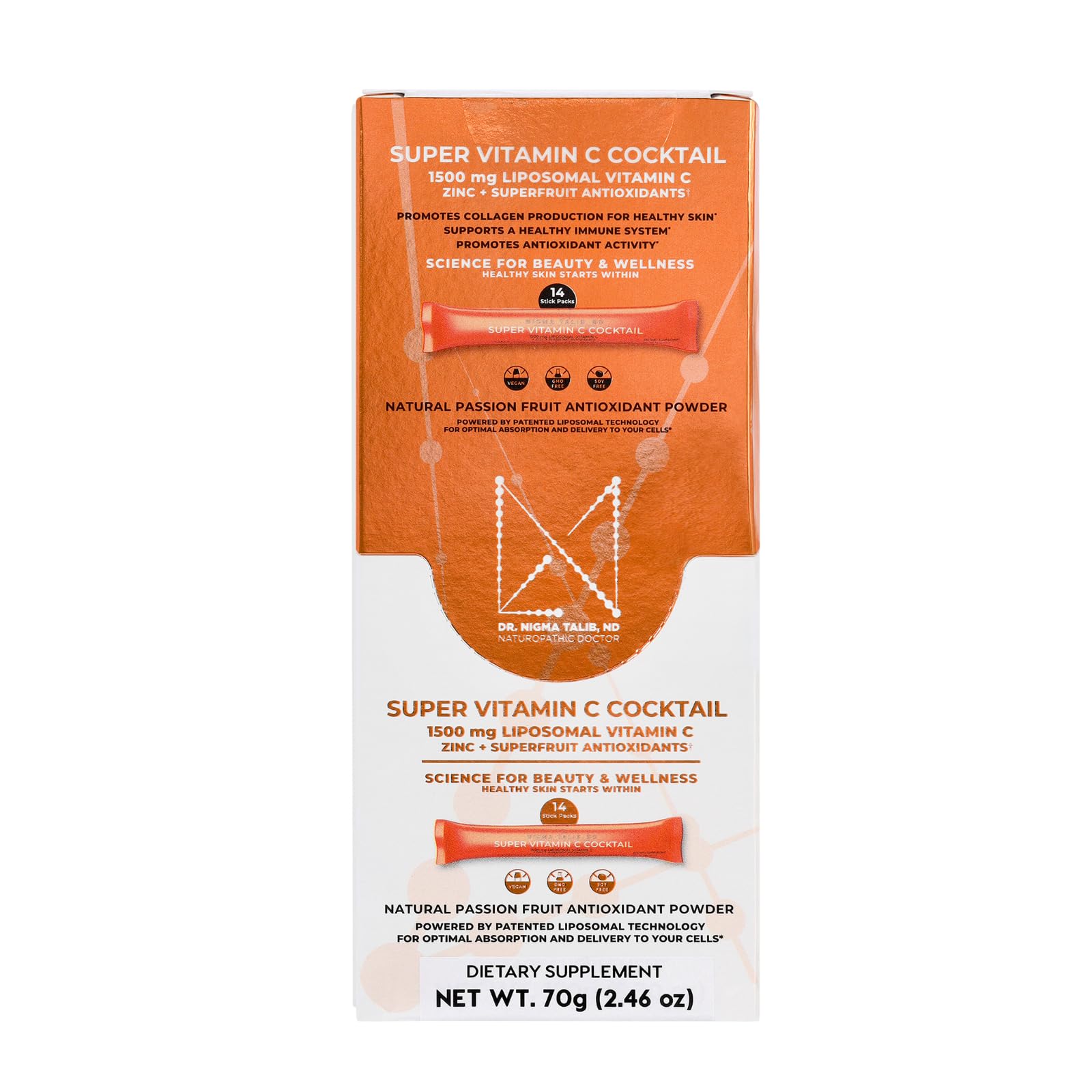 DR. NIGMA Super Vitamin C Cocktail Powder | Science-Based Beauty and Wellness | Powerful Combo of Vital Nutrients to Support Optimal Health and Vitality | 14 Servings | 2.46 oz DR. NIGMA buy supplements canada