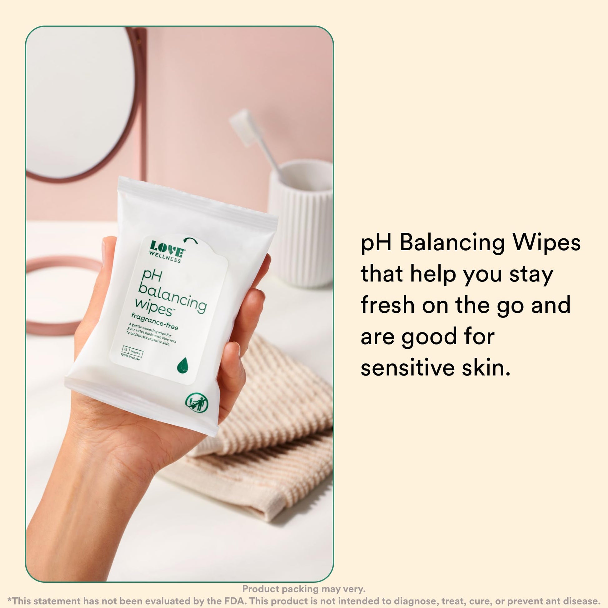 Love Wellness pH Balancing Wipes for Women | Feminine Hygiene for Cleansing with Aloe Vera Love Wellness buy supplements canada