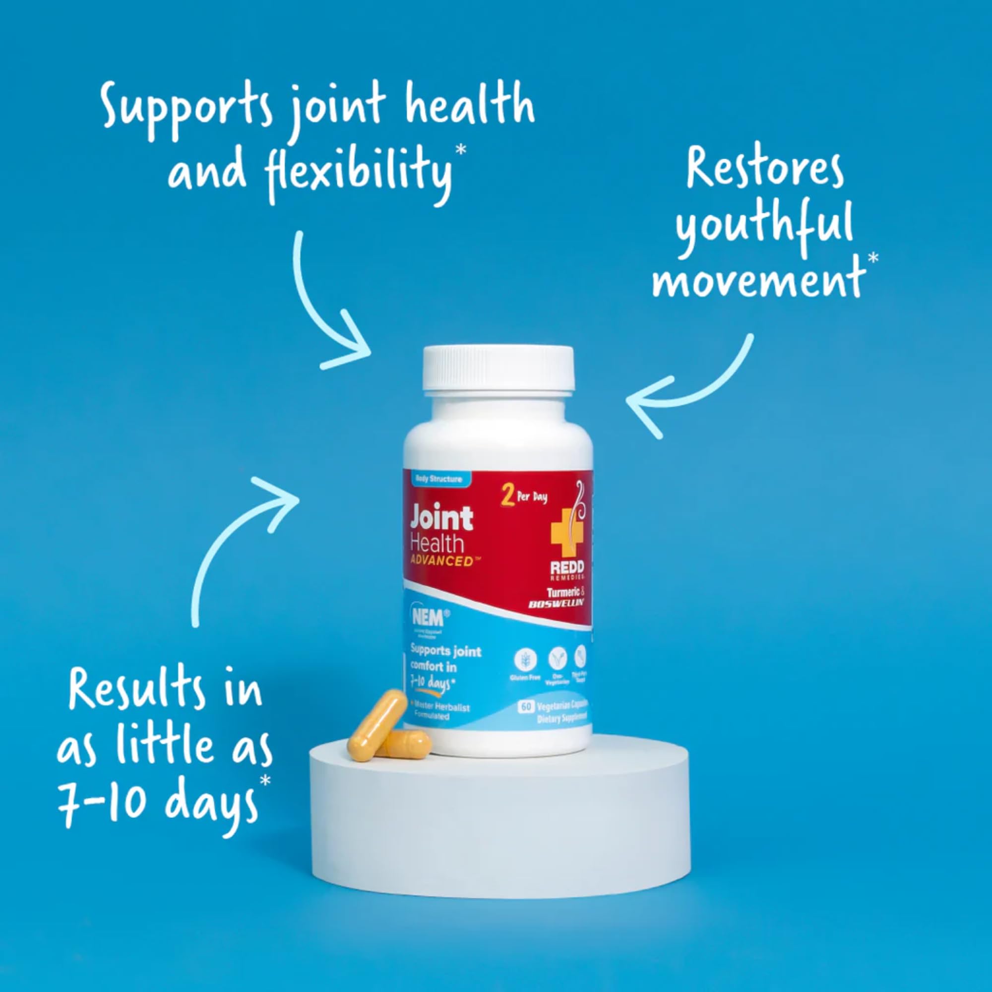 Redd Remedies, Joint Health Advanced, Helps Strengthen Connective Tissue and Cartilage, Fast-Acting Comfort with Boswellia Serrata and Turmeric, 120 Vegetarian Capsules Redd Remedies buy supplements canada