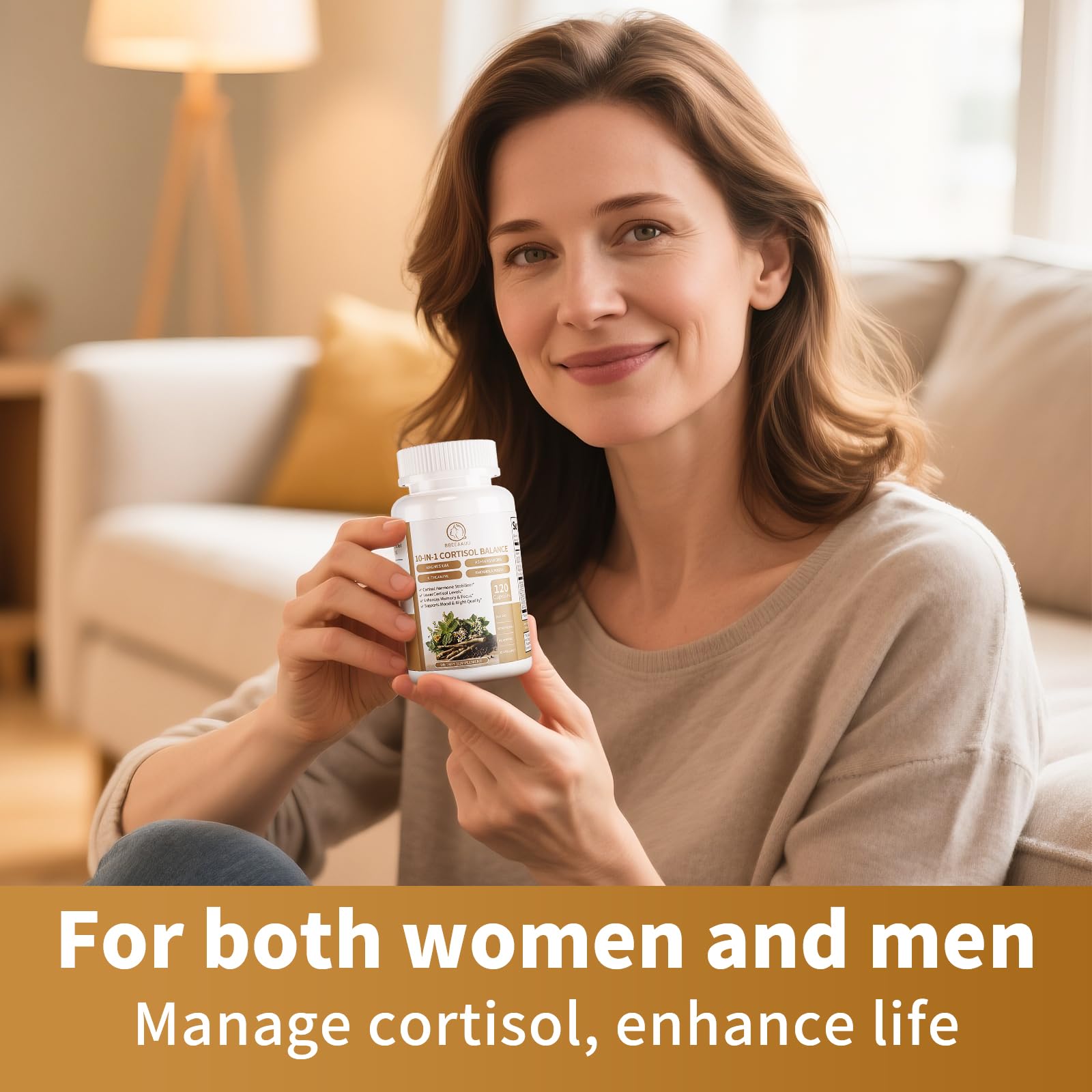 2 Pack Cortisol Supplements for Women & Men - 10-in-1 Cortisol Reducer Manager Detox with Ashwagandha, Magnesium - Lower High Cortisol Levels, Relaxation & Night Support, Non-GMO, 120 Capsules BBEEAAUU buy supplements canada