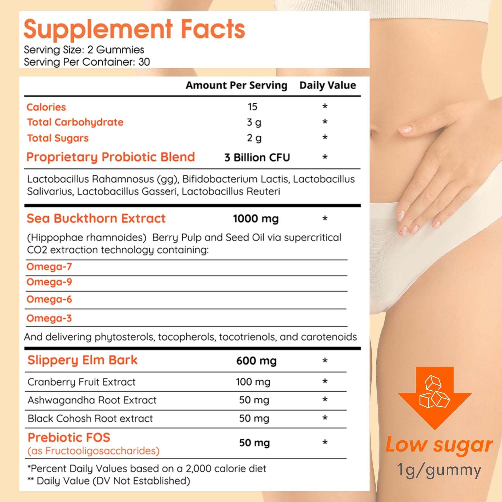 Muun Vaginal Dryness Gummy for Perimenopause Menopause with Slippery Elm Bark, Omega Muun buy supplements canada