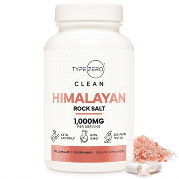 Type Zero Himalayan Rock Salt Capsules (120 Capsules) (1000mg per Serving) Type Zero buy supplements canada