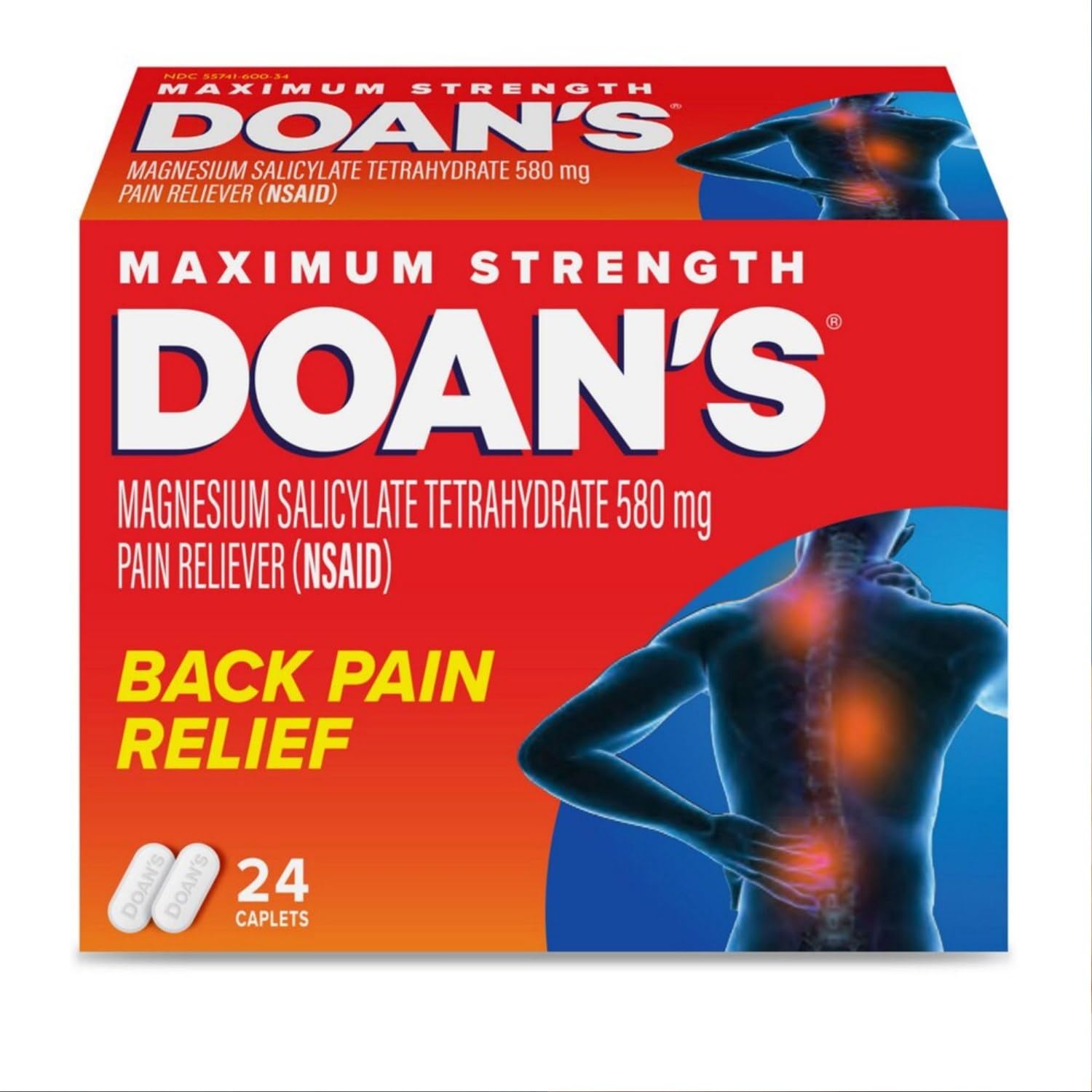 Doans Extra Strength Pain Reliever 24 Count (Pack of 4) Doans buy supplements canada