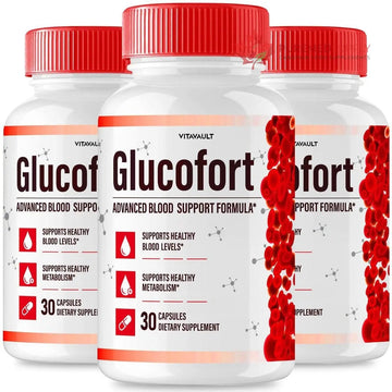 (3 Pack) Glucofort, Max Advanced Blood Support Formula Capsules Vitavault buy supplements canada