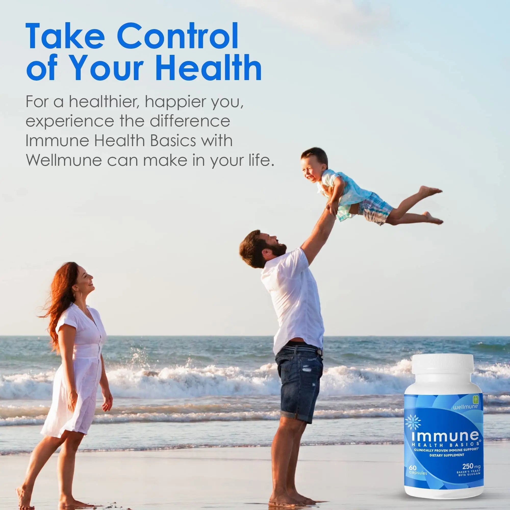 Immune Health Basics Ultra Strength Immunity - Clinically Proven Immune Support - Wellmune Highly Purified Beta Glucan - Gluten-Free, Non-allergenic Immune Health Basics buy supplements canada