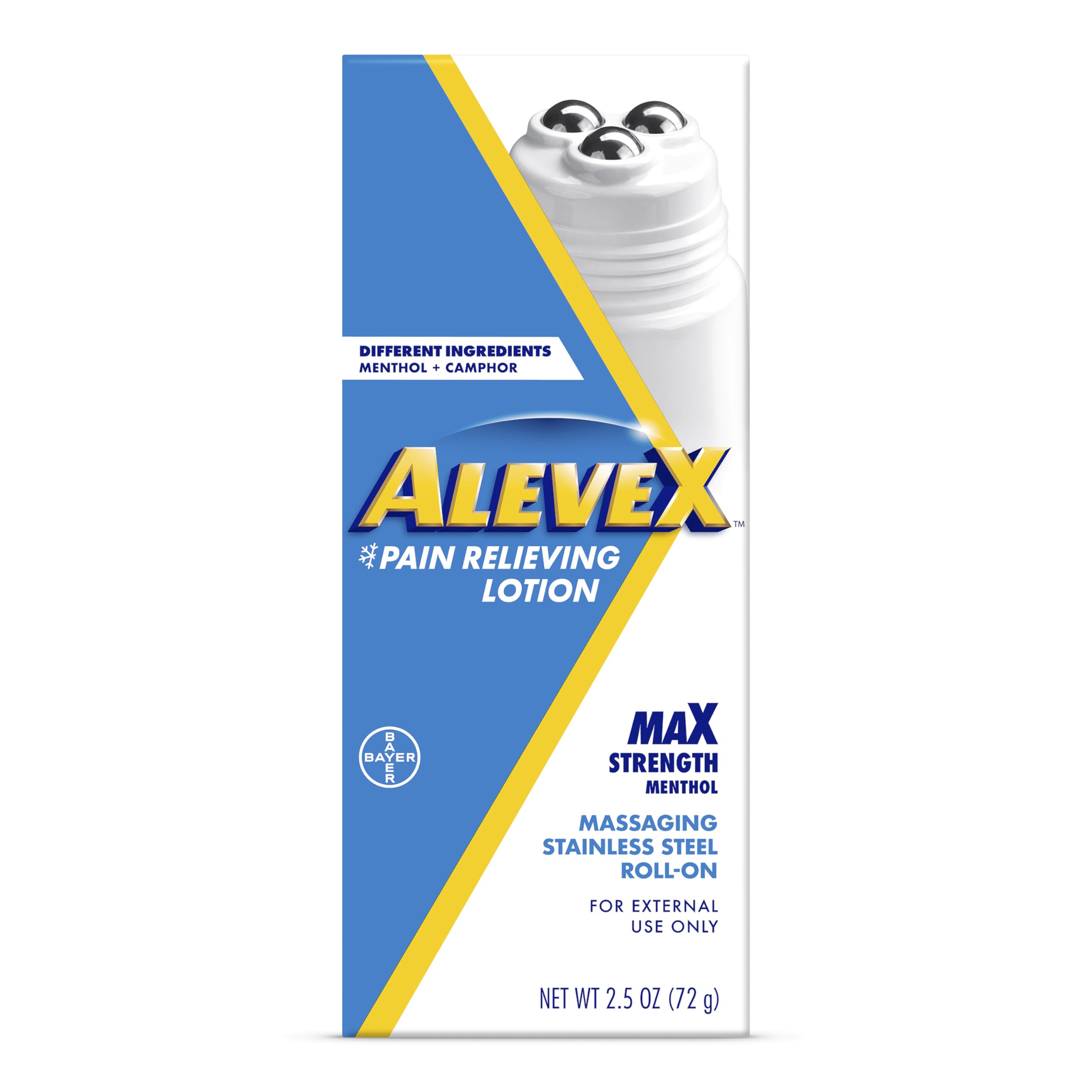 AleveX Topical Pain Relief Lotion with Rollerball Applicator - Long Lasting Arthritis and Muscle Pain Relief, 2.5 oz Aleve buy supplements canada