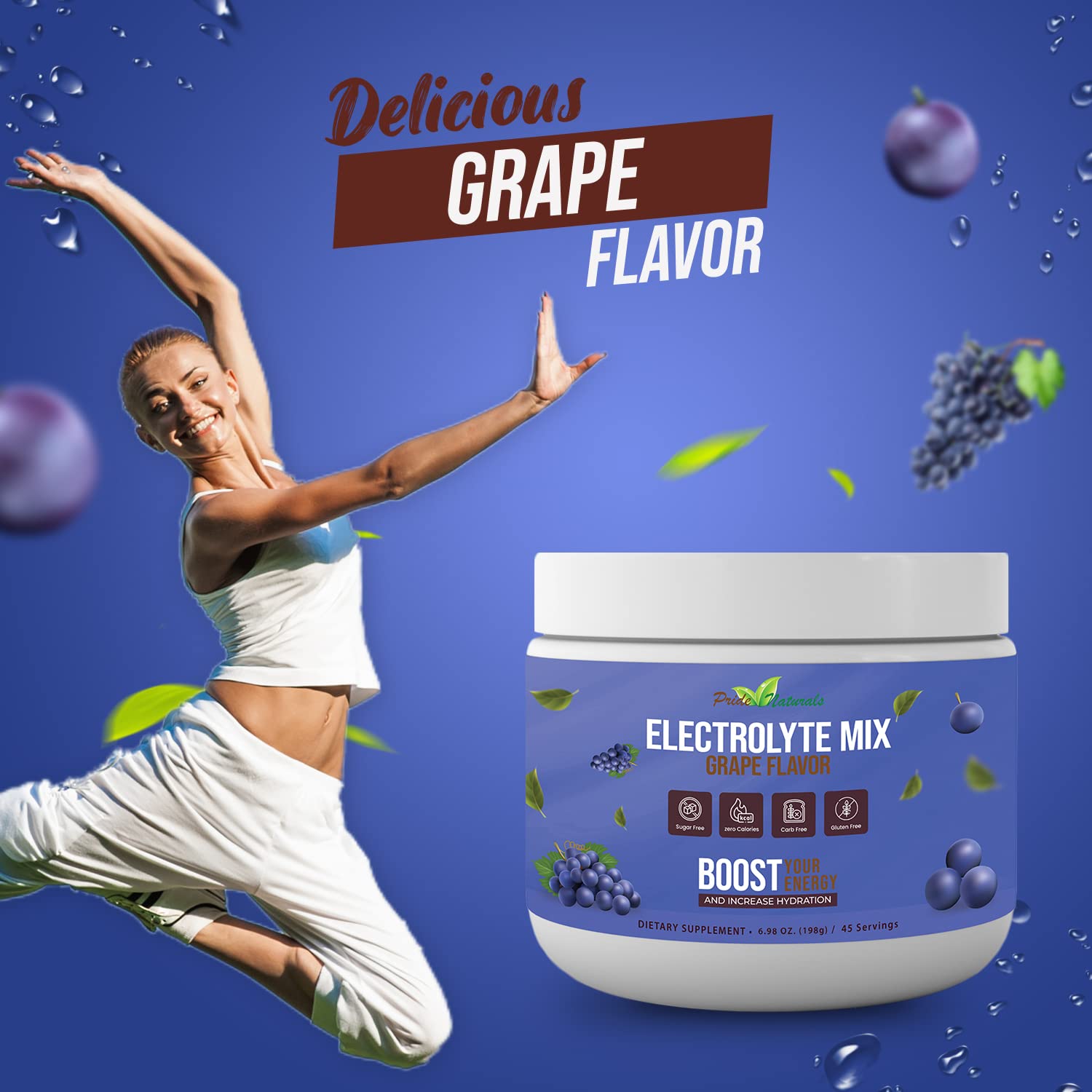 Electrolyte Powder - Refreshing Workout Recovery Electrolytes, Sugar Free, Gluten Free Pride Naturals, Inc buy supplements canada