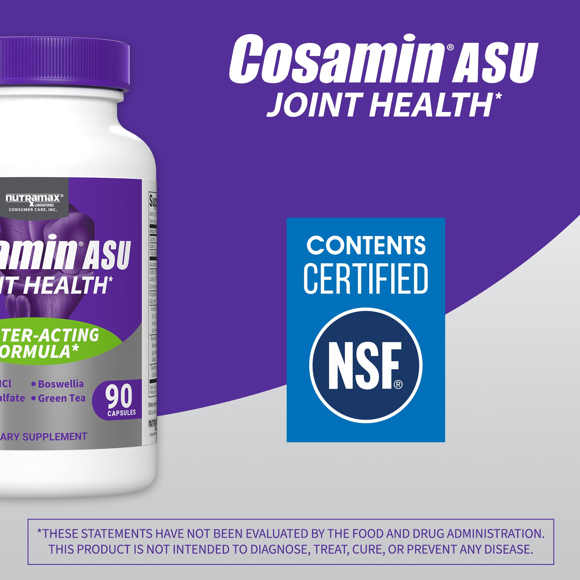 Nutramax Laboratories Cosamin® ASU Joint Health Supplement with Glucosamine, Chondroitin & ASU for Adult Men & Women, Joint Supplement, 230 Capsules Nutramax Laboratories buy supplements canada
