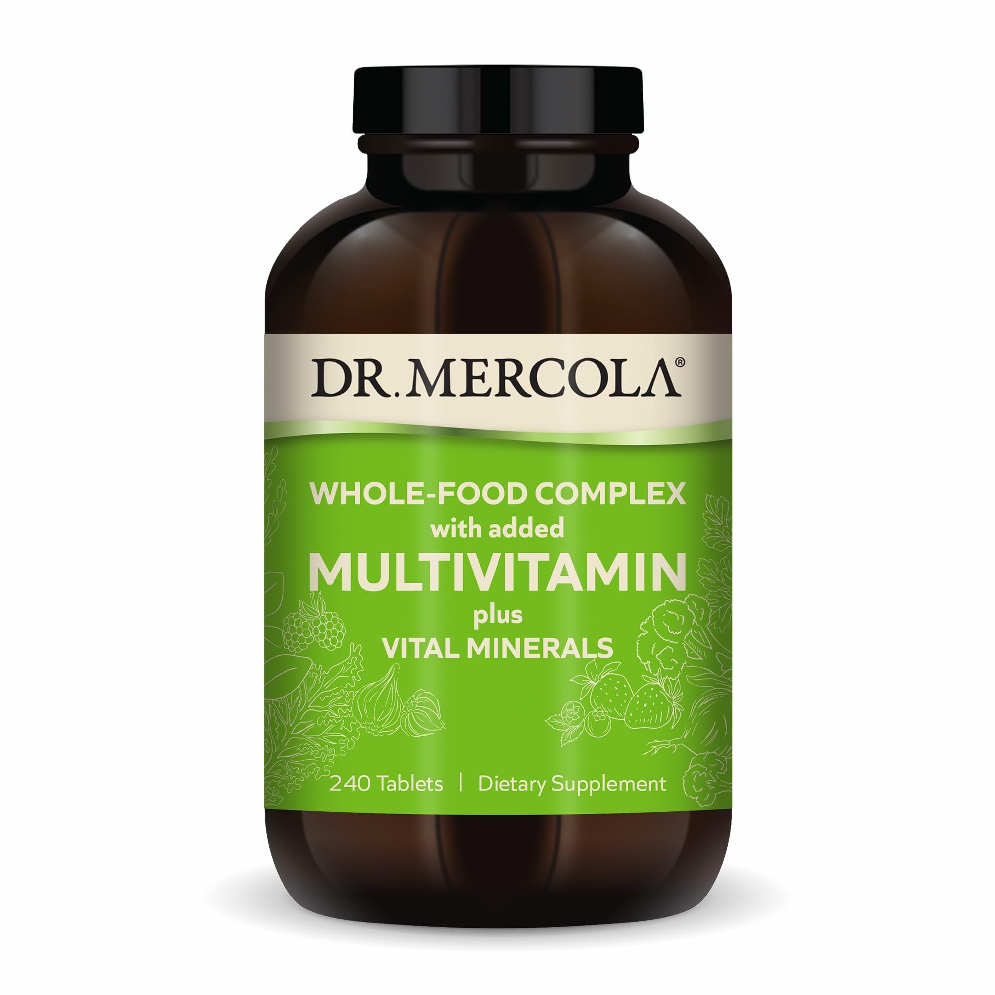 Dr. Mercola Whole-Food Complex with Added Multivitamin Plus Vital Minerals - Supports Nutrition & Immune Support - Bioavailable - GMO Free - 240 Tablets (30 Servings) Dr. Mercola buy supplements canada