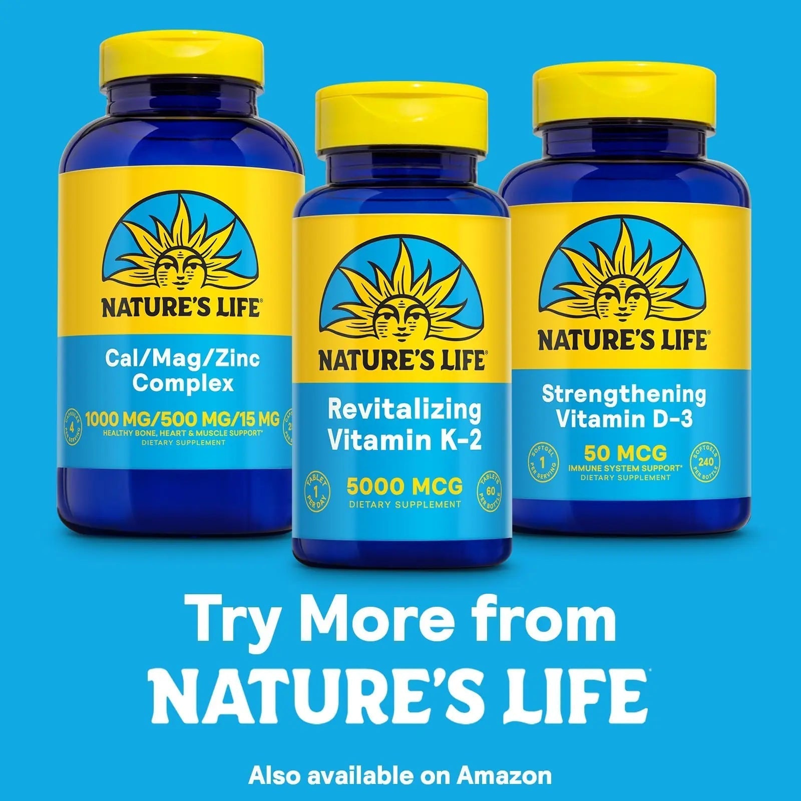 Nature's Life Revitalizing Vitamin K2 - Bone Health, Artery and Heart Health Support - High Potency Vitamin K Supplement as Vitamin K2 MK4 Nature's Life buy supplements canada