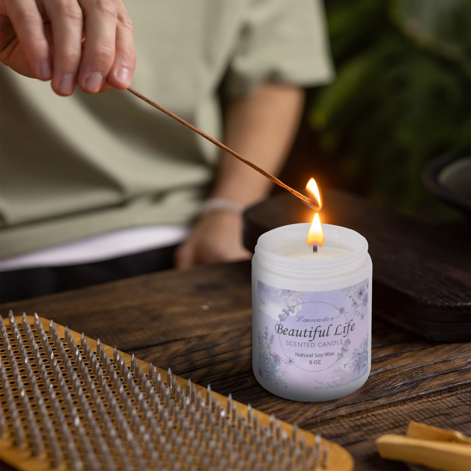 AMIDONSO Lavender Candles for Home Scented,8 oz Aromatherapy Candles Gift,45 Hour Long AMIDONSO buy supplements canada