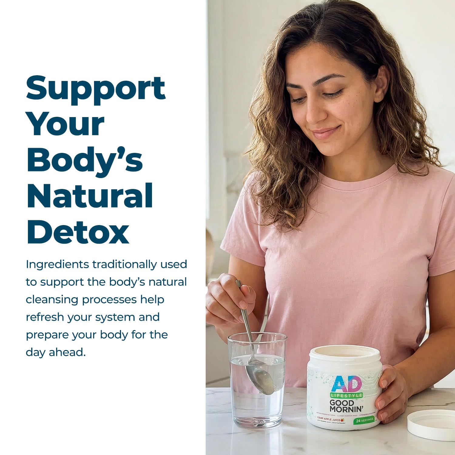 Project AD Life Good Morning Detox and Performance Drink, Naturally Flavored and Formulated with L-GLutamine, Apple Cider Vinegar, and Aloe Vera (24 Servings, Summer Fruits) PROJECT AD LLC buy supplements canada
