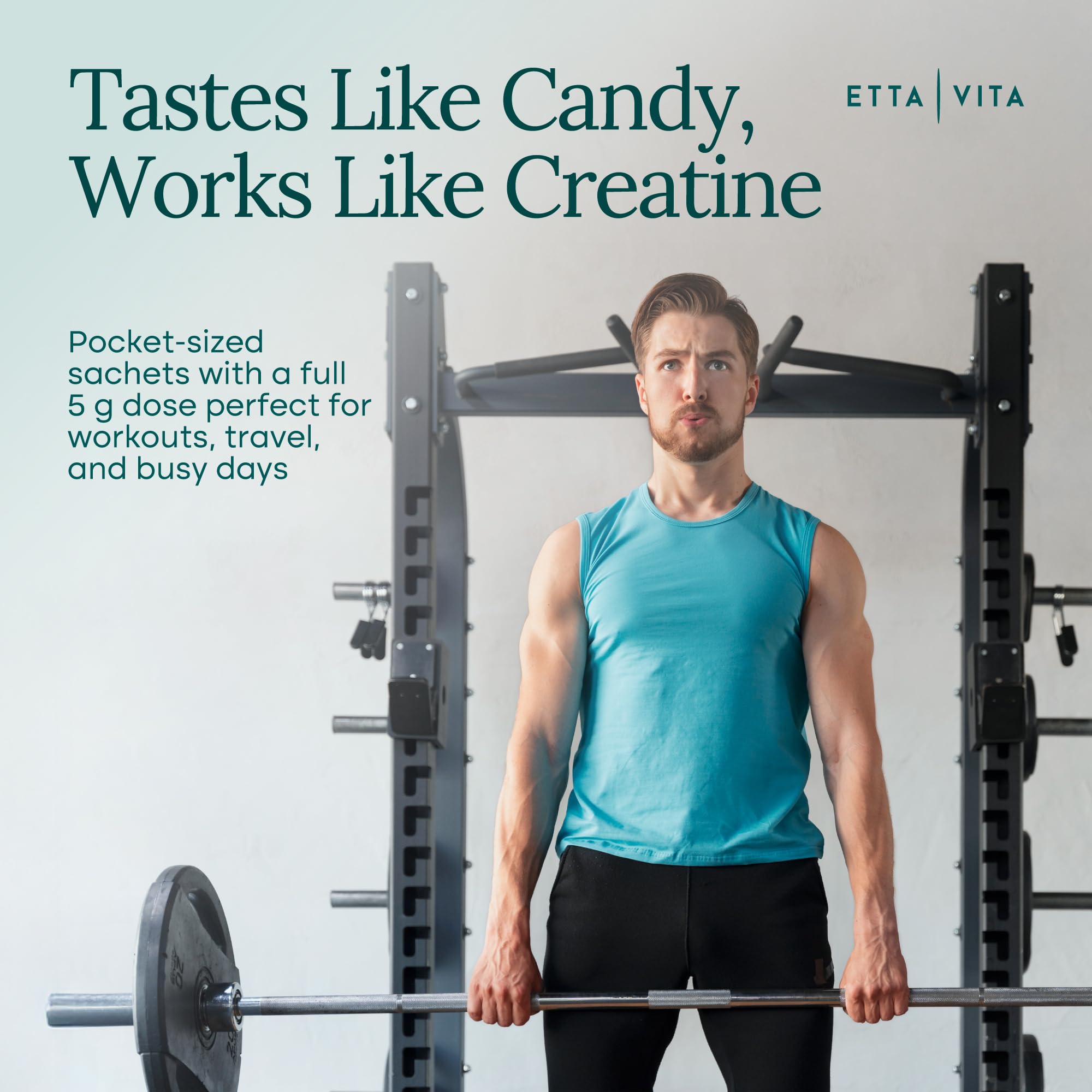 Sugar-Free Creatine Monohydrate Gummies (5g Per Packet) - Potent Creatine Gummies for Men & Women, Supplement for Muscle Support, Cognitive Function - Non-GMO, Gluten-Free, Mucuna Pruriens Etta Vita buy supplements canada
