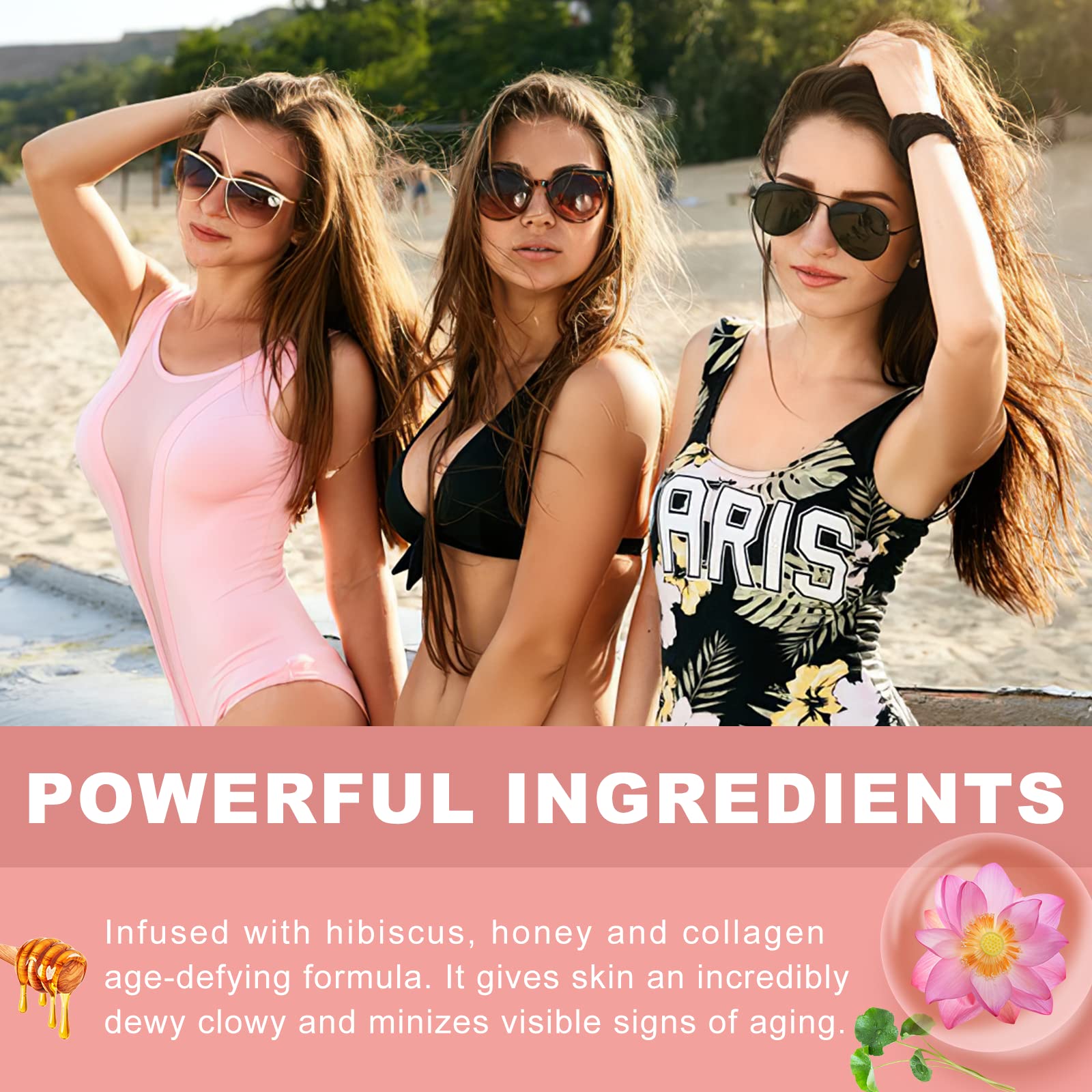 Hibiscus and Honey Firming Cream, Skin Tightening Lotion, Reduces the Look of Neck Lines CITYGOO buy supplements canada