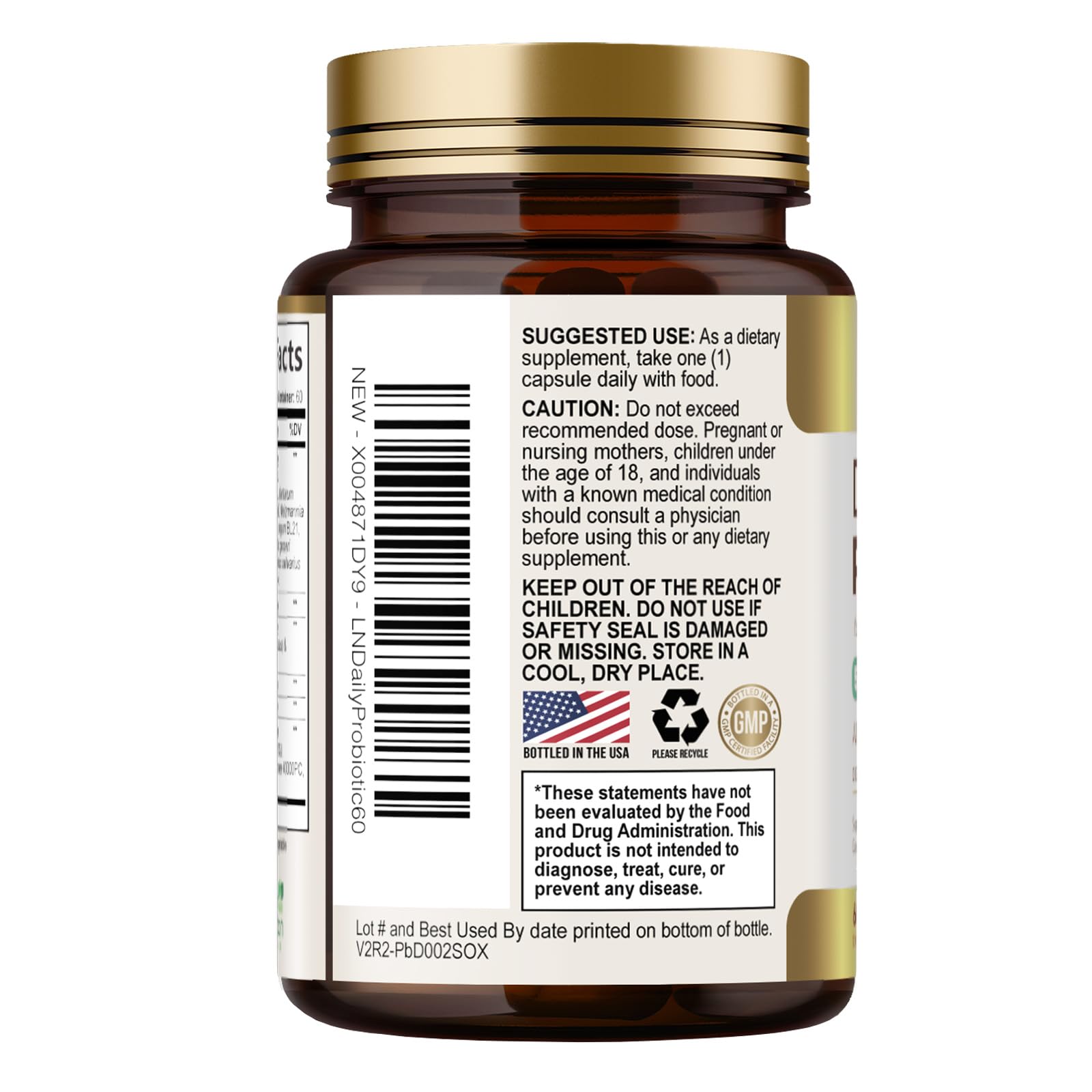 Probiotics 50 Billion CFU per Serving - 10 Strains + Prebiotics - Digestive Health, Gut & Immune Support - Occasional Constipation, Gas & Bloating Support for Women & Men, Bottled USA - 60 Capsules Health Nutrition Naturals buy supplements canada