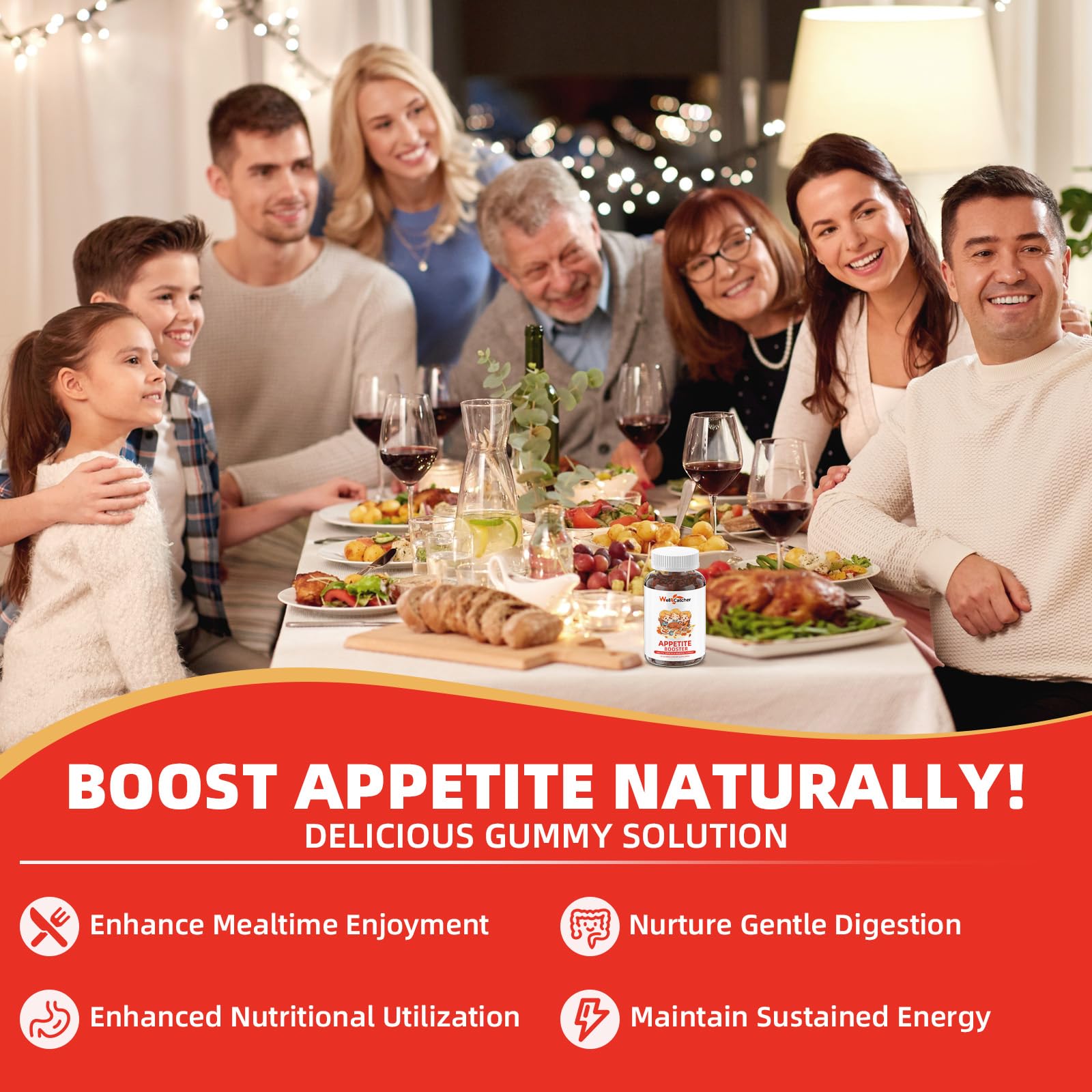 Appetite Booster Gummies for Kids Adults: Appetite Support Supplement with Bromelain Hawthorn Zinc Vitamin B12 for Healthy Digestive & Nutritional Balance, Sugar Free Mixed Fruit Flavor Vegan 30 Days Wellcatcher buy supplements canada