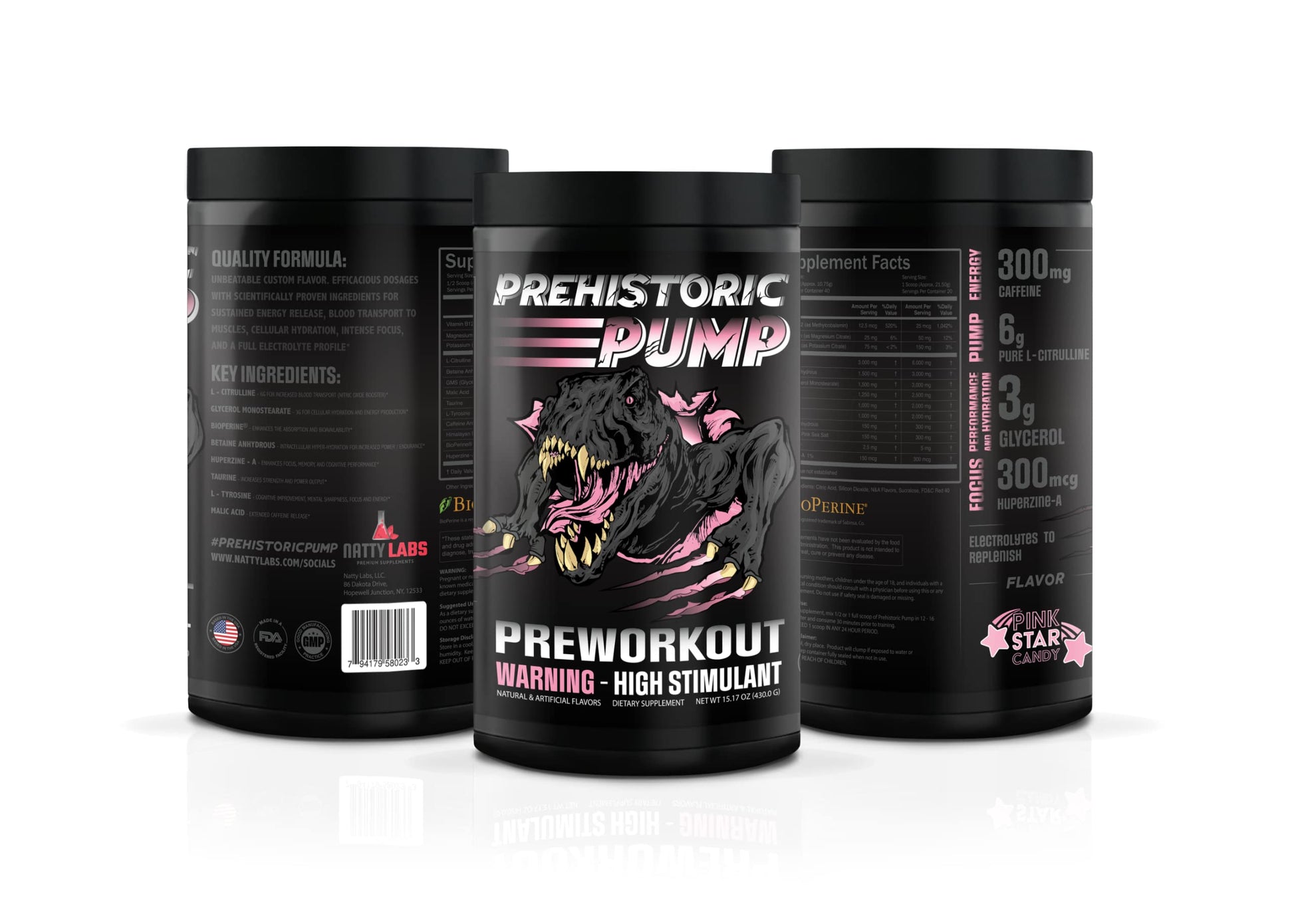 Natty Labs Prehistoric Pump Pre Workout - Preworkout Energy Supplement · 300mg Caffeine Natty Labs buy supplements canada