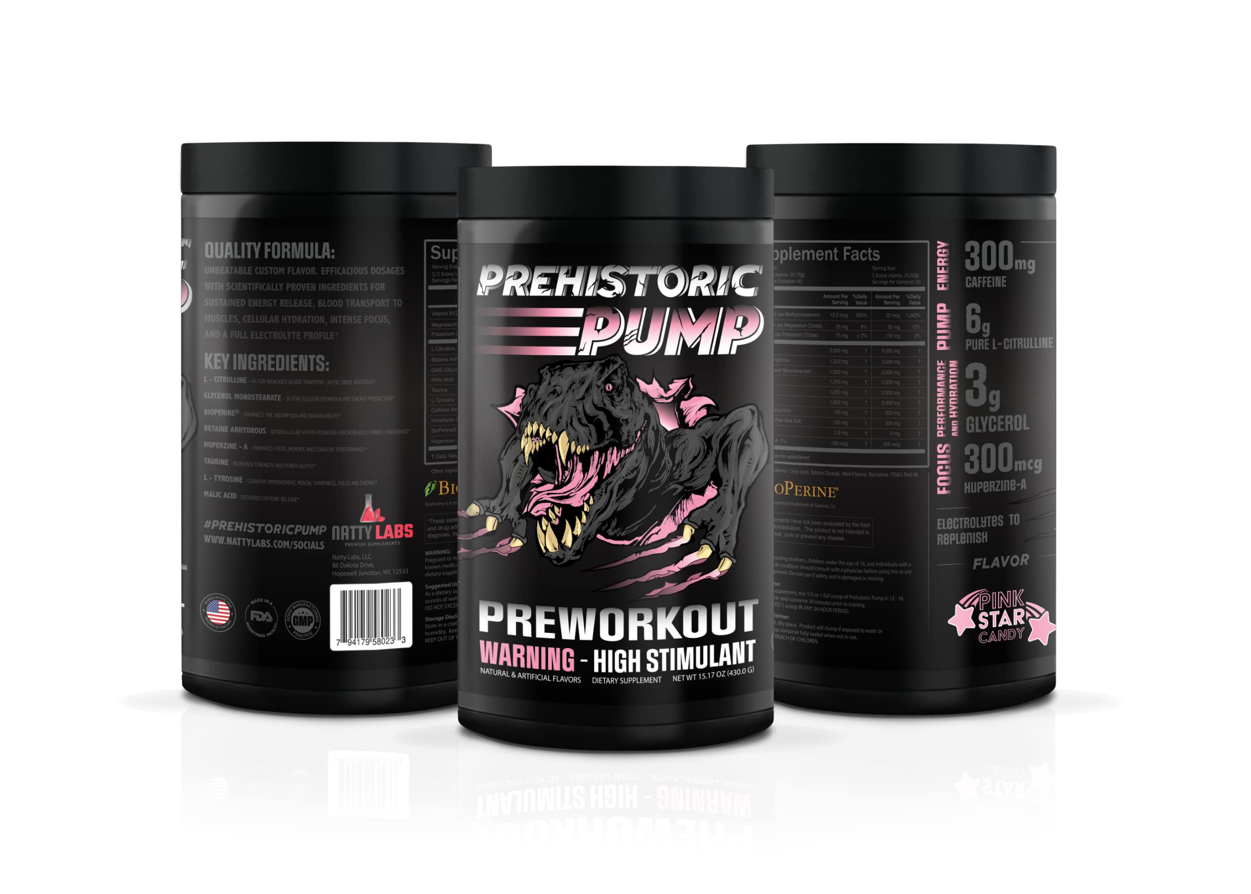 Natty Labs Prehistoric Pump Pre Workout - Preworkout Energy Supplement · 300mg Caffeine Natty Labs buy supplements canada