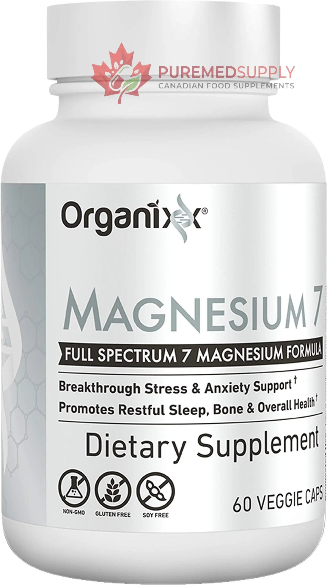 Organixx Magnesium Glycinate Supplement for Support Sleep, Muscle & Heart Health, 7 Type Magnesium Complex with Vitamin B6, Manganese Citrate, Gluten Free, Vegan, Non GMO, High Absorption, 60 Capsules Organixx buy supplements canada