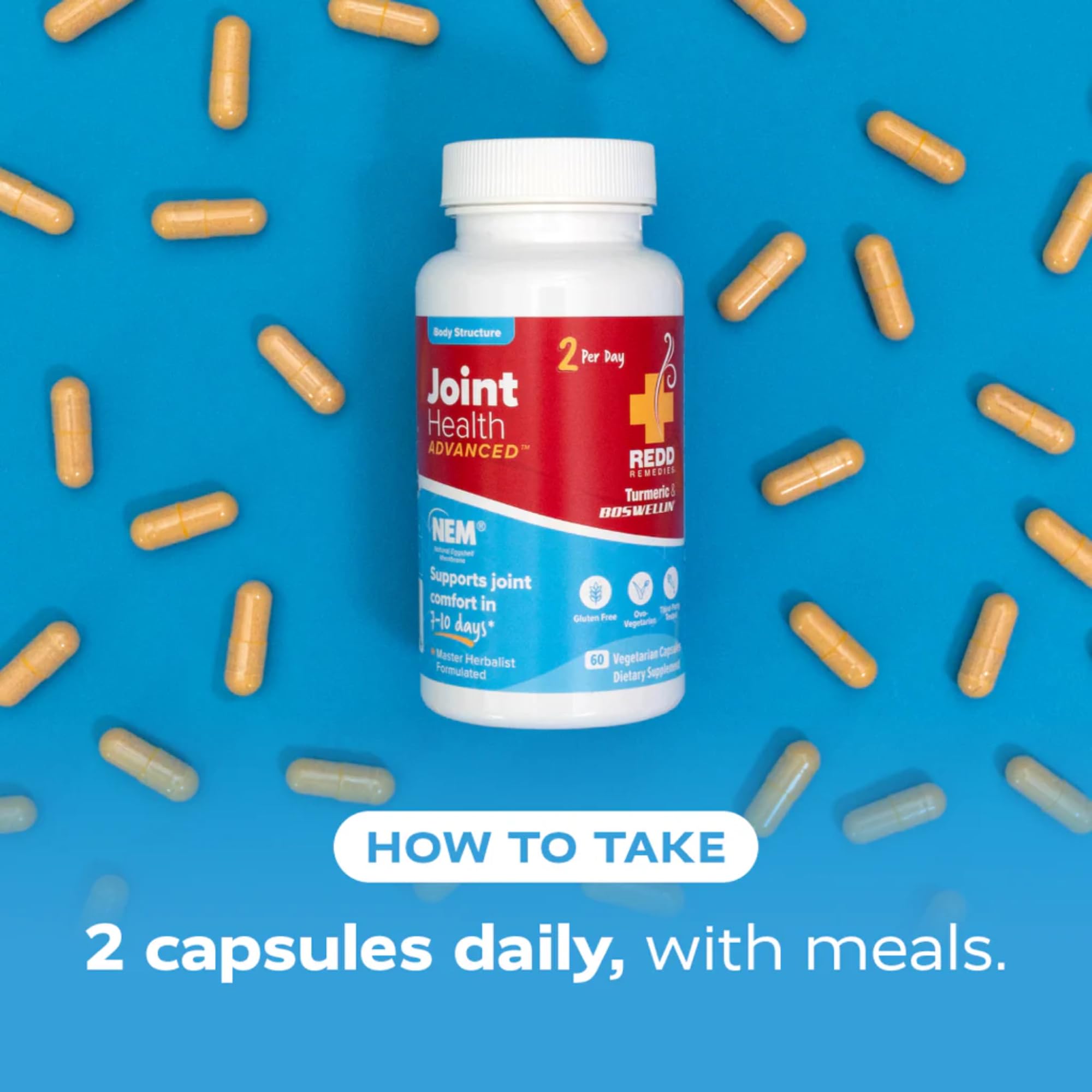 Redd Remedies, Joint Health Advanced, Helps Strengthen Connective Tissue and Cartilage, Fast-Acting Comfort with Boswellia Serrata and Turmeric, 120 Vegetarian Capsules Redd Remedies buy supplements canada