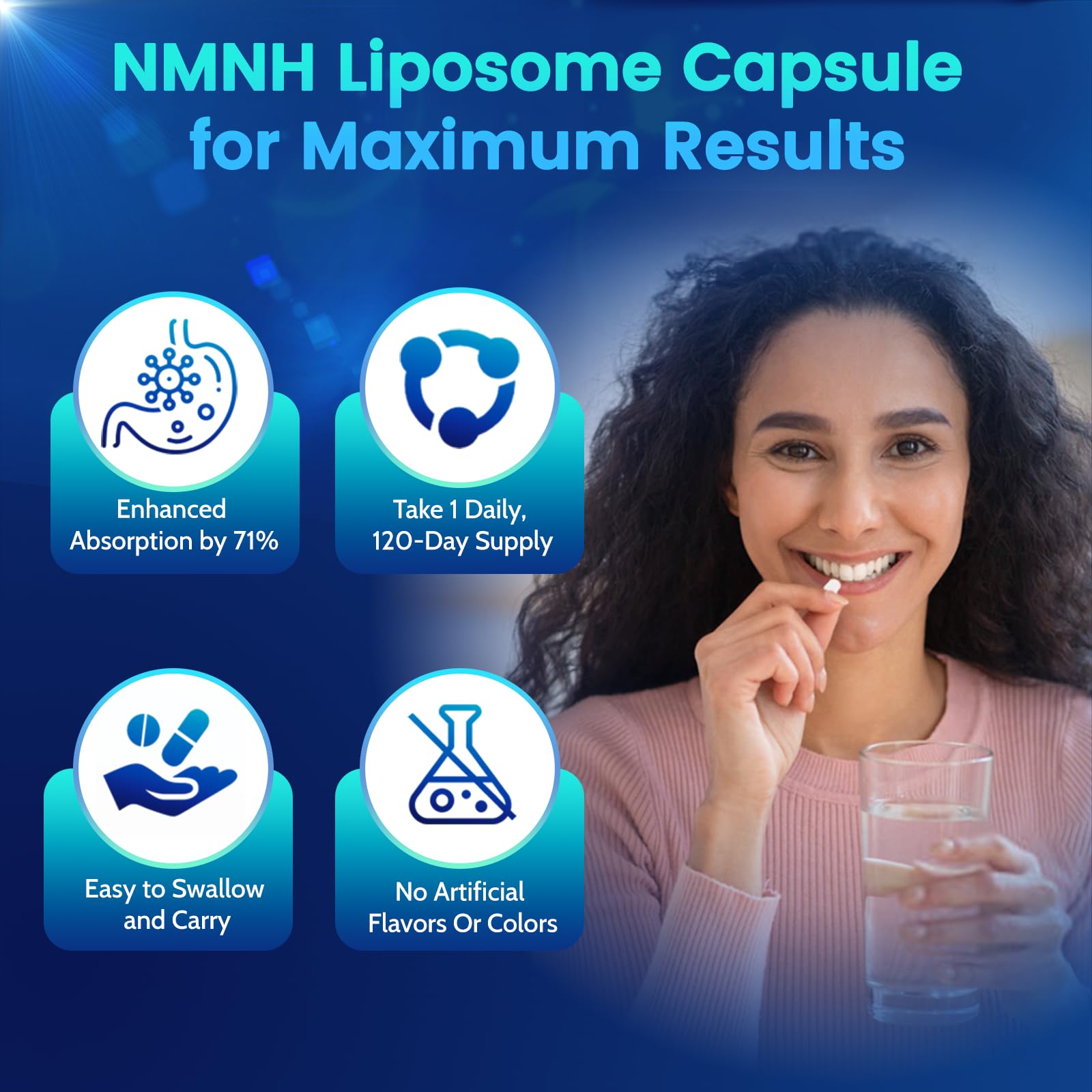 Pure NMNH(NMN Supplement Alternative)(Dihydronicotinamide Mononucleotide)for Women with Skin Aging 600mg: NAD Supplement for Anti-Aging Breakthrough - Boost NAD+ levels Liposome Capsules 120 Servings HEALGUT buy supplements canada