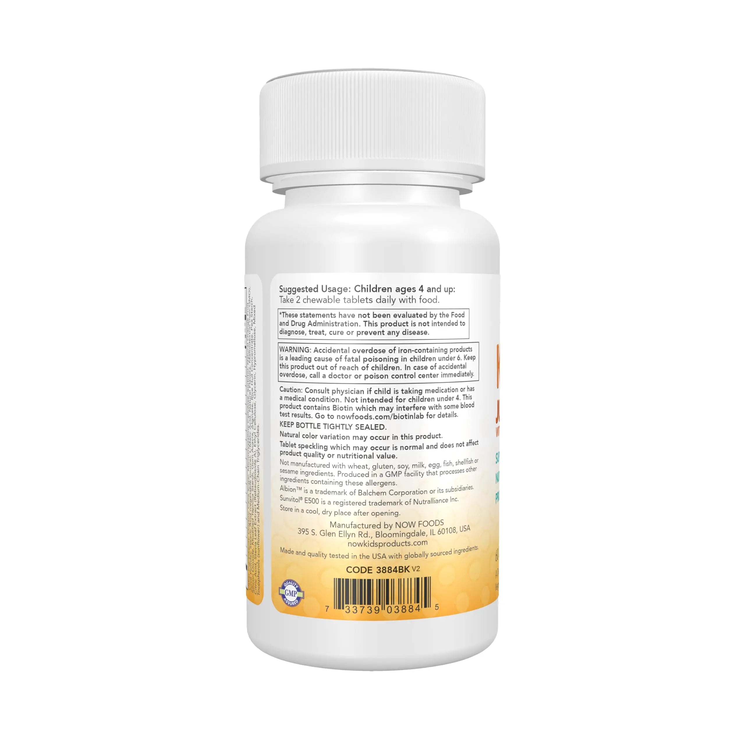 Now Kids Supplements, Kid Vits Multivitamin, Juicy Orange, 60 Chewable Tablets NOW Foods buy supplements canada