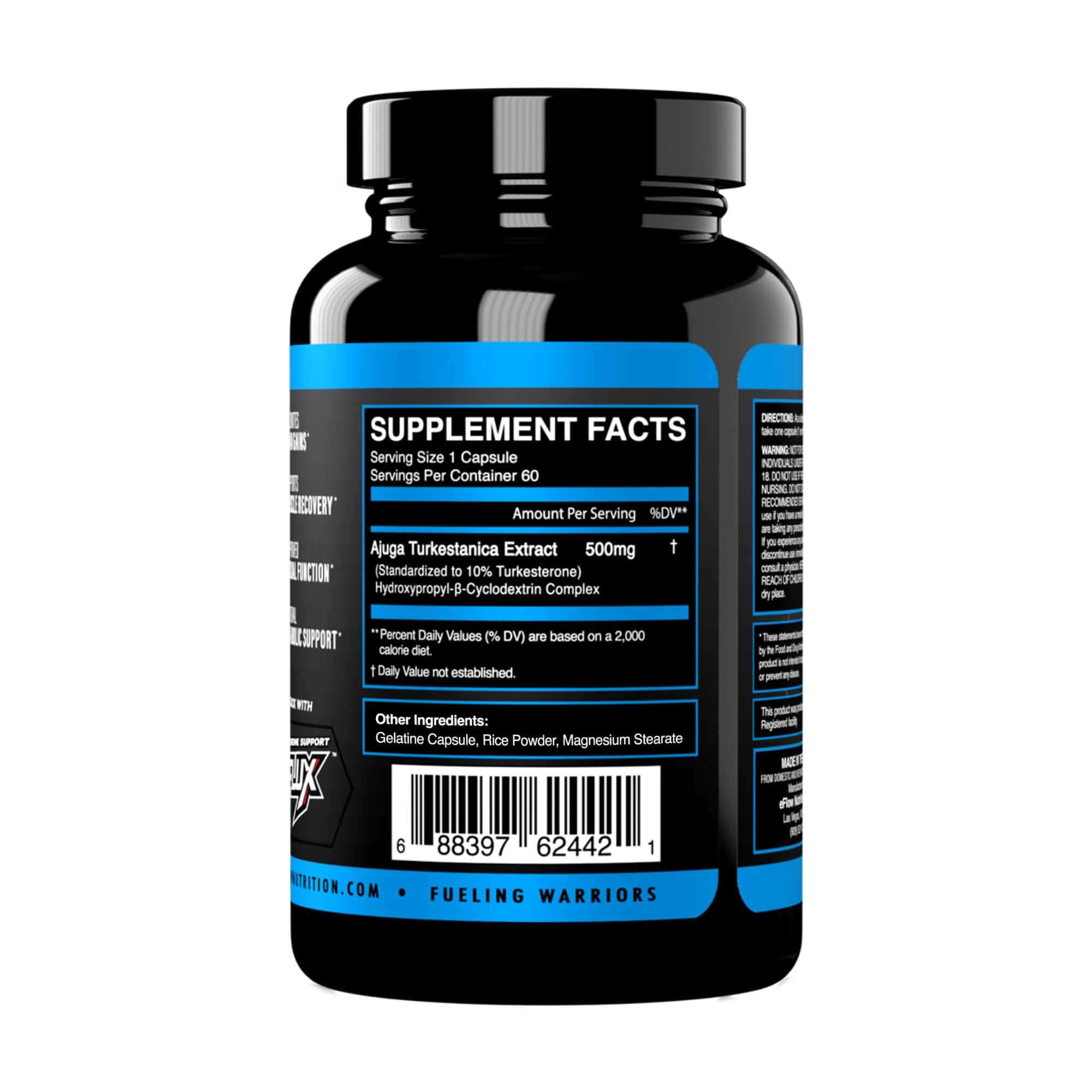 eFlow Nutrition Turkesterone (500 mg) Ajuga Turkestania Extract Complexed eFlow Nutrition buy supplements canada