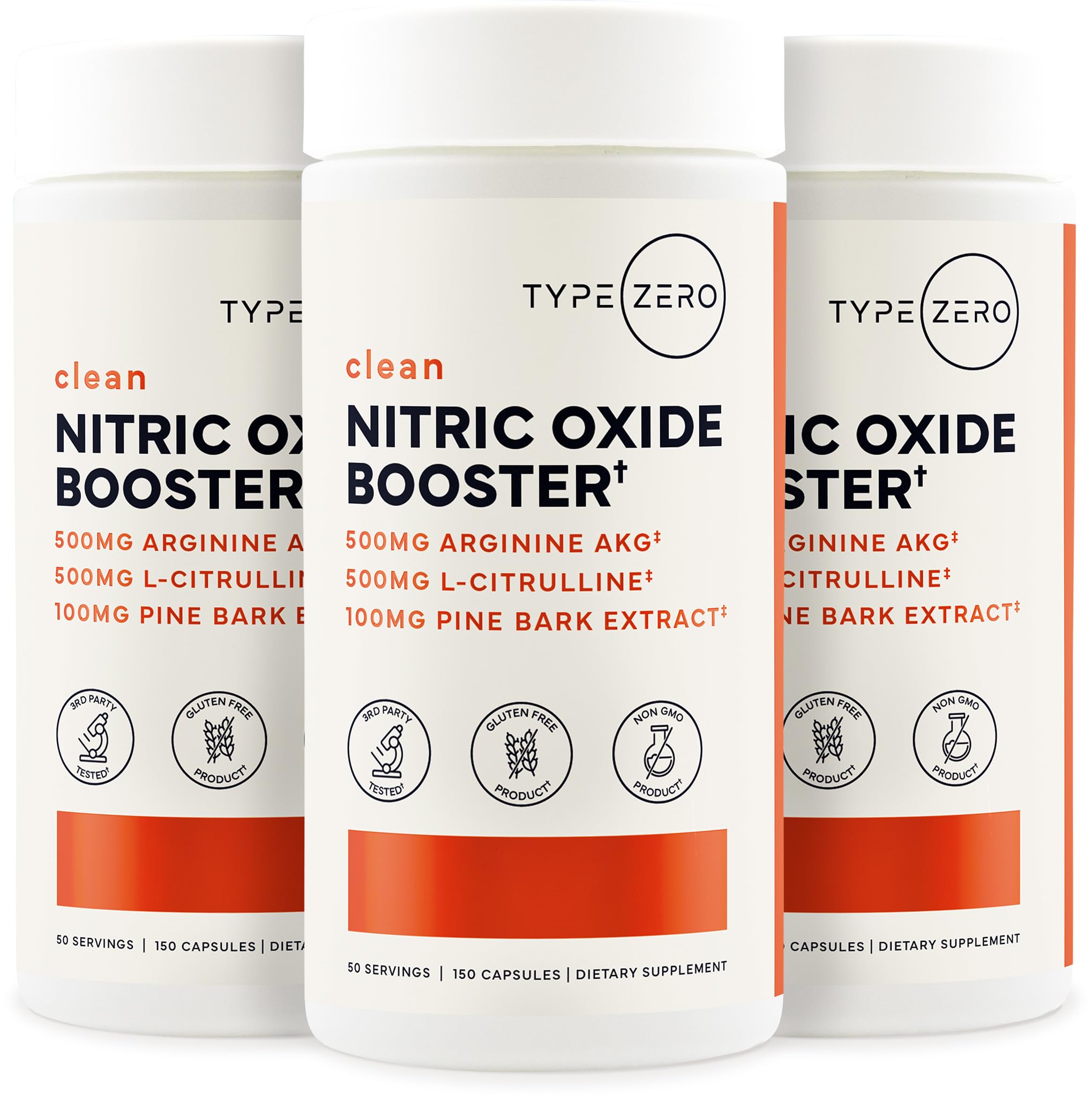 Type Zero Nitric Oxide 6X Booster, 150 Veggie Capsules - Natural Supplement - Beetroot, Arginine AKG, Citrulline, Pine Bark, Garlic & VIT C | Nitrous Oxide Type Zero buy supplements canada