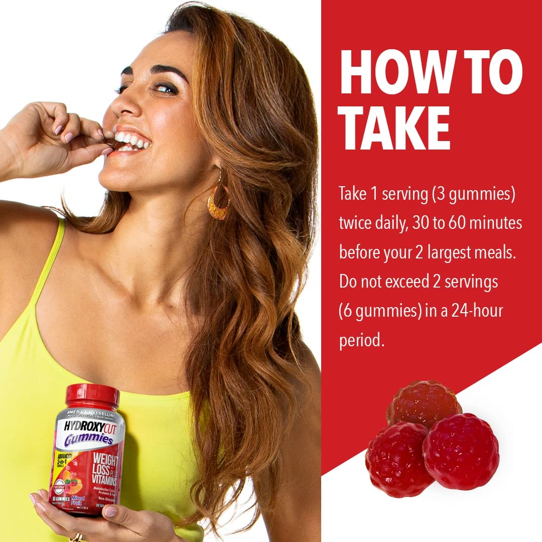 Hydroxycut Caffeine-Free Gummy for Women & Men | 15 Essential Vitamins & Minerals Hydroxycut buy supplements canada