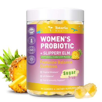 Totaria Sugar Free Probiotics for Women, Feminine Balance Gummies, 50 Billion CFU Vaginal Probiotic Prebiotic w/Slippery Elm, Cranberry, for Vaginal, Urinary Tract Totaria buy supplements canada