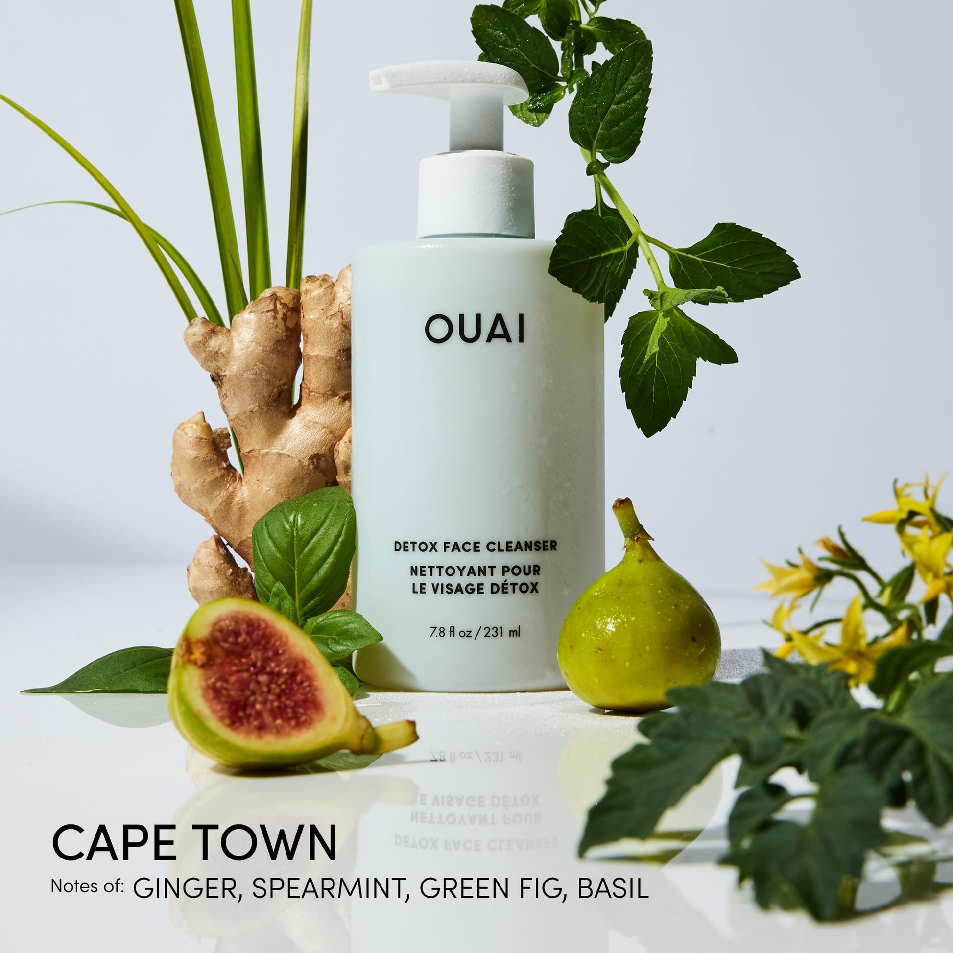 OUAI Detox Shower Routine Bundle - Gentle Detox Face Cleanser (7.8 Oz) and Clarifying Shampoo with Apple Cider Vinegar (10 Oz) - Removes Dirt, Oil, Product, Makeup, and Sunscreen - 2-Piece Bundle OUAI buy supplements canada