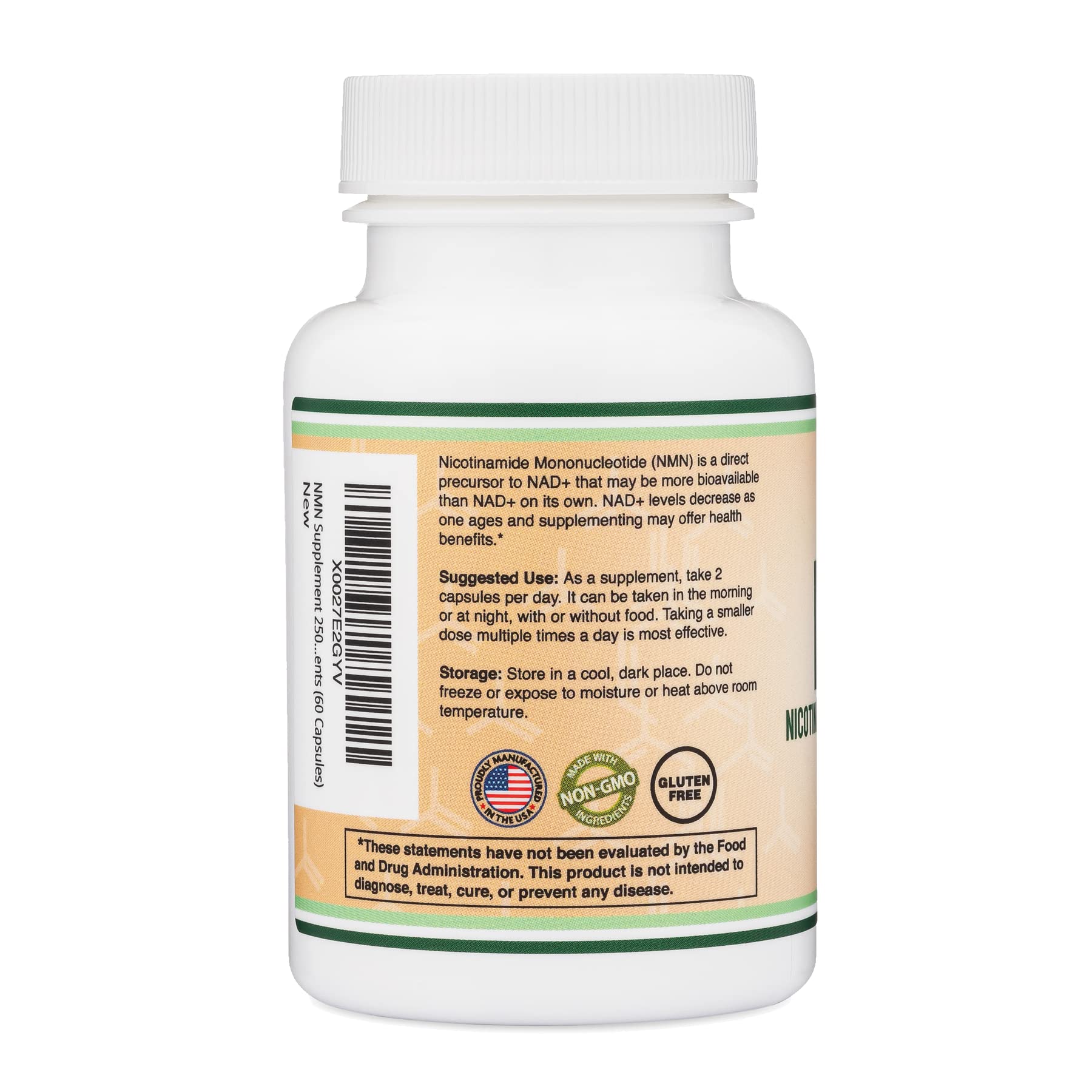 Double Wood Supplements NMN (Nicotinamide Mononucleotide) 250mg, 60 Capsules - 30 Servings, Gluten Free Double Wood Supplements buy supplements canada