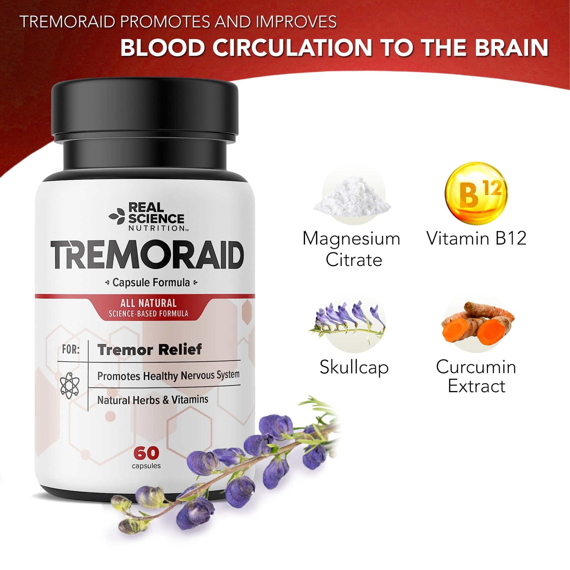 Tremoraid Essential Tremor Relief Supplements (60 Caps)* (3 Bottles) Tremoraid buy supplements canada