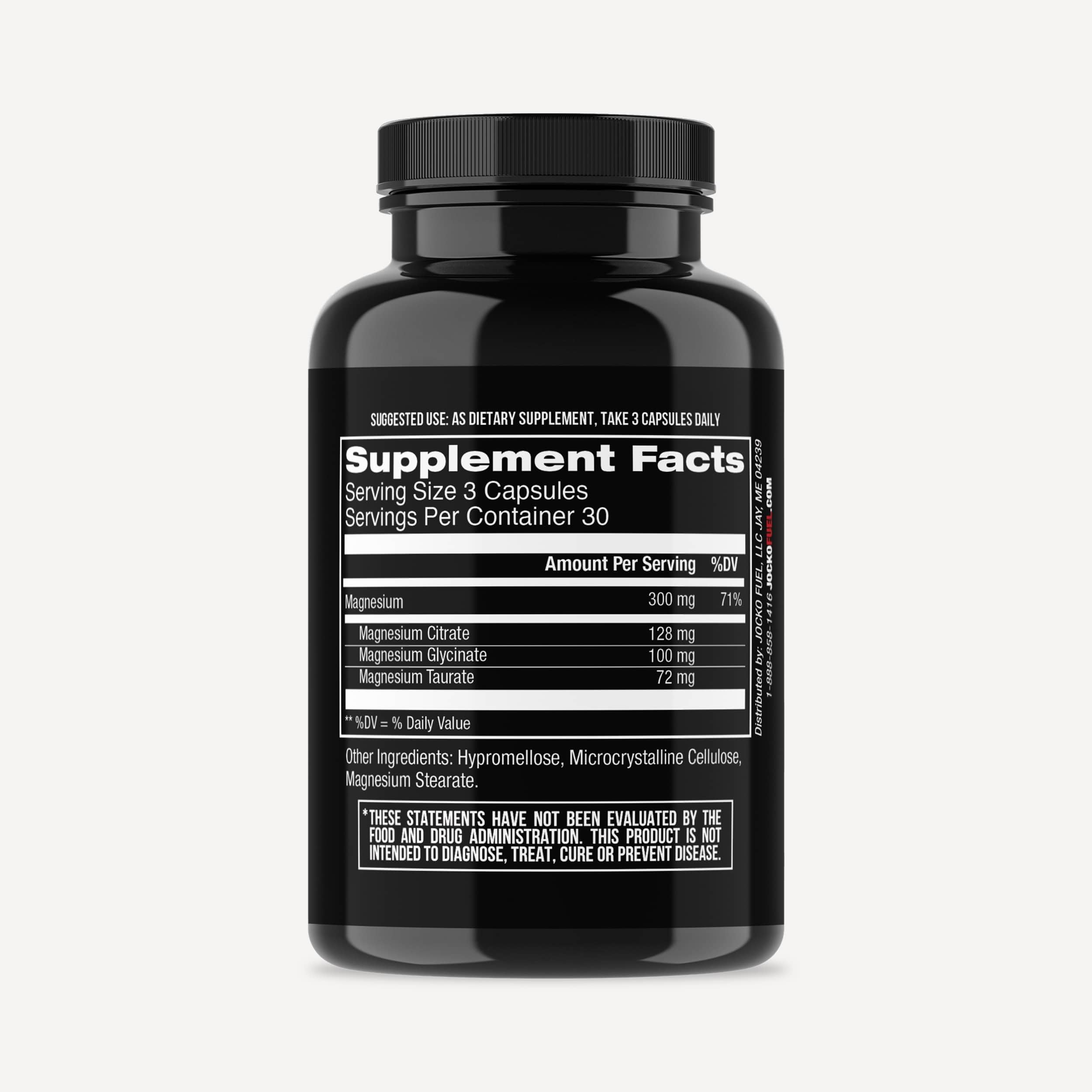 Jocko Fuel Magnesium Complex Supplement - Magnesium Glycinate, Citrate, & Taurate Capsules Dietary Supplement for Muscle Recovery & Relaxation, Heart, Nerve, Bone Support, & Sleep 30-Day Supply Jocko Fuel buy supplements canada