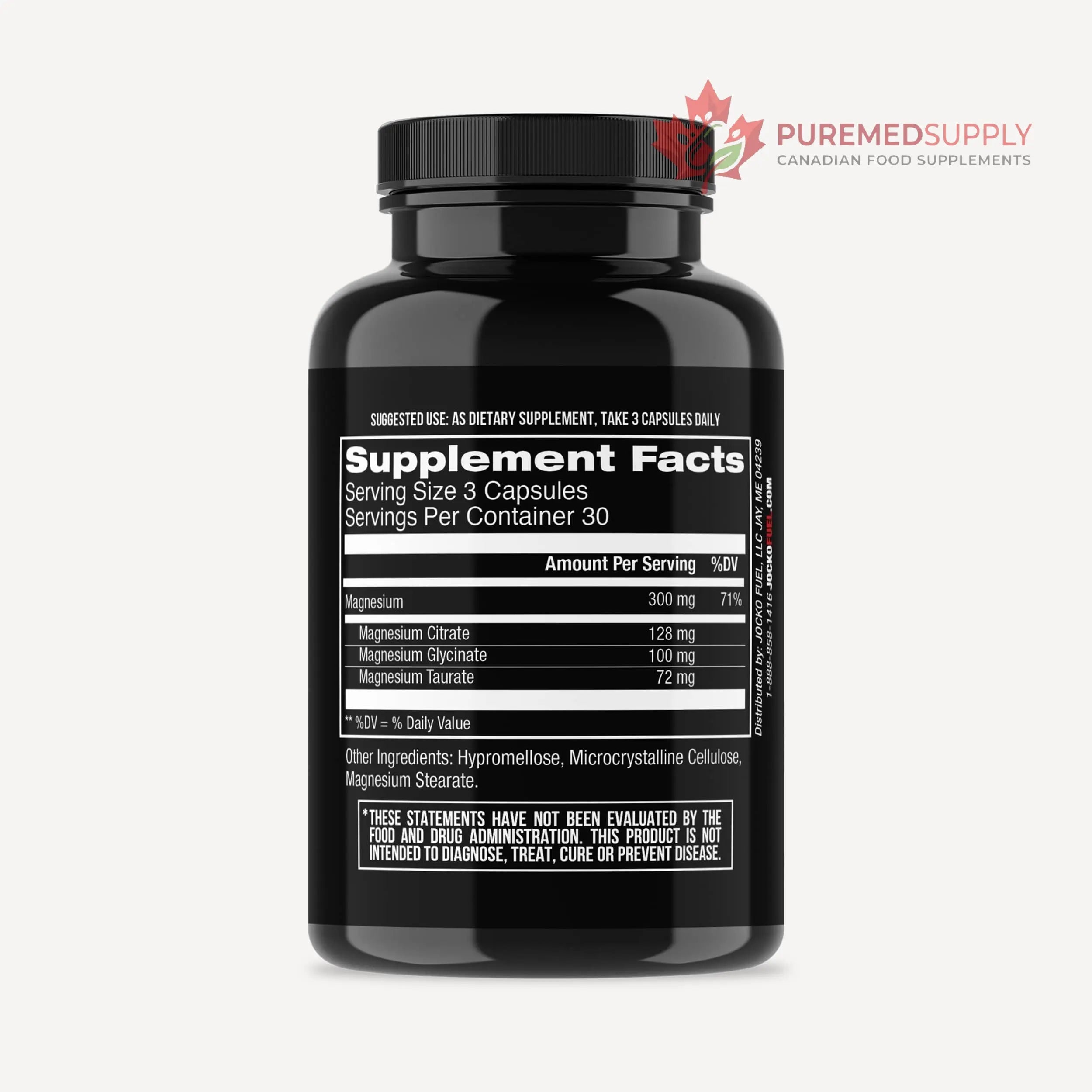 Jocko Fuel Magnesium Complex Supplement - Magnesium Glycinate, Citrate, & Taurate Capsules Dietary Supplement for Muscle Recovery & Relaxation, Heart, Nerve, Bone Support, & Sleep 30-Day Supply Jocko Fuel buy supplements canada